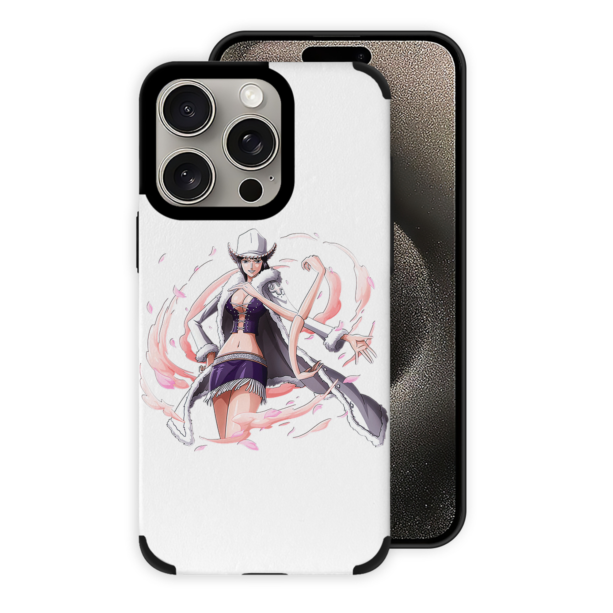 （画像用） ワンピース ニコ・ロビン ONE PIECE Nico Robin 【iPhone15ProMax対応】 PUレザー スマホケース 耐衝撃＆黄変防止