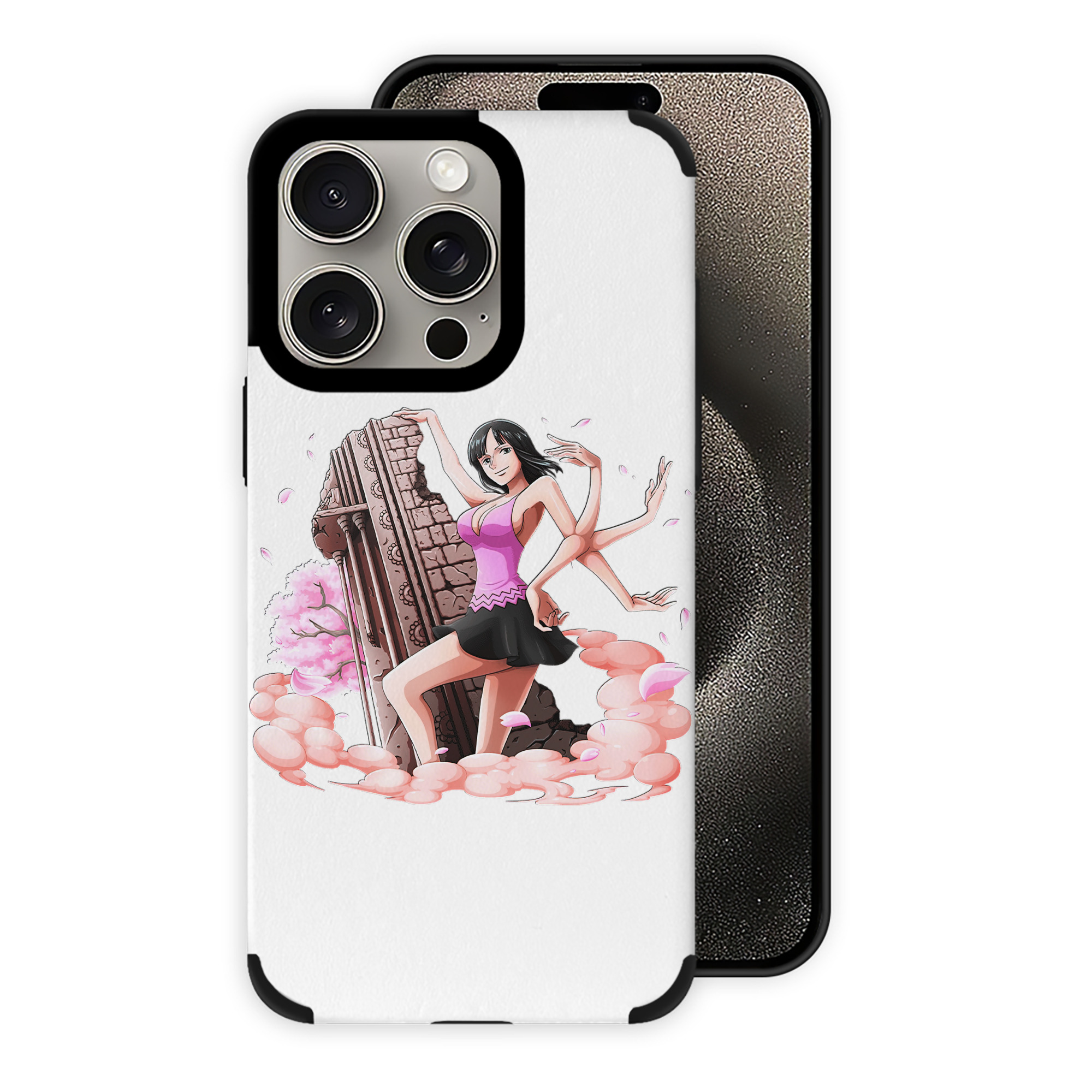 （画像用） ワンピース ニコ・ロビン ONE PIECE Nico Robin 【iPhone15ProMax対応】 PUレザー スマホケース 耐衝撃＆黄変防止