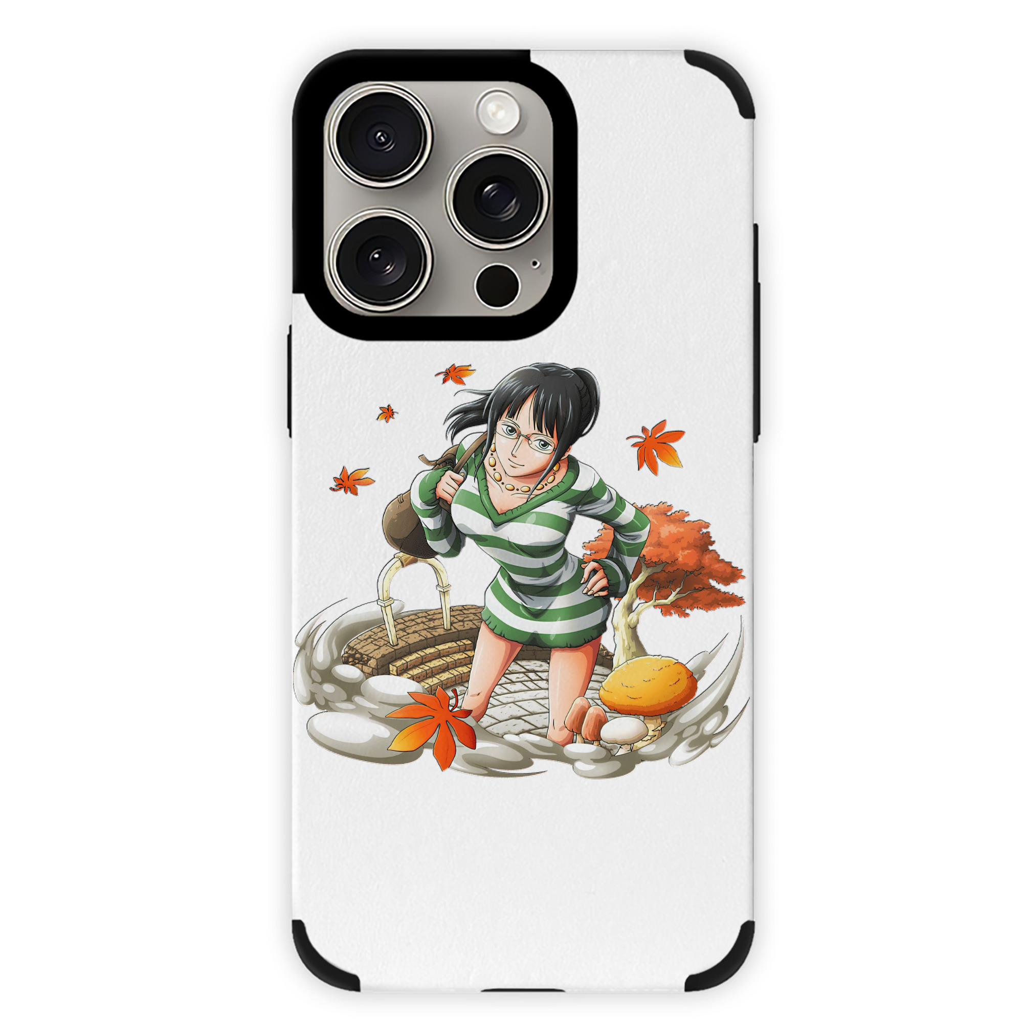（画像用） ワンピース ニコ・ロビン ONE PIECE Nico Robin 【iPhone15ProMax対応】 PUレザー スマホケース 耐衝撃＆黄変防止