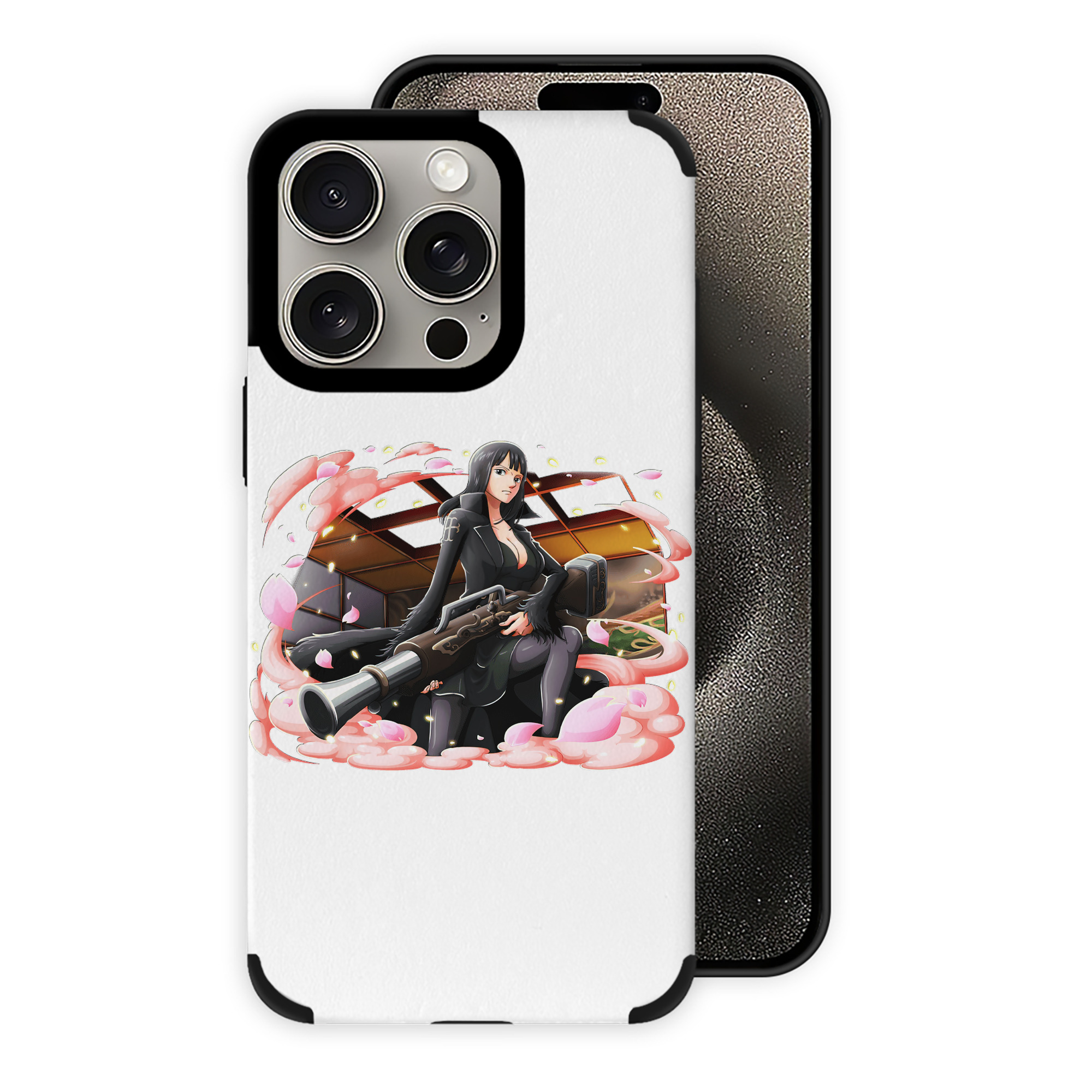 （画像用） ワンピース ニコ・ロビン ONE PIECE Nico Robin 【iPhone15ProMax対応】 PUレザー スマホケース 耐衝撃＆黄変防止