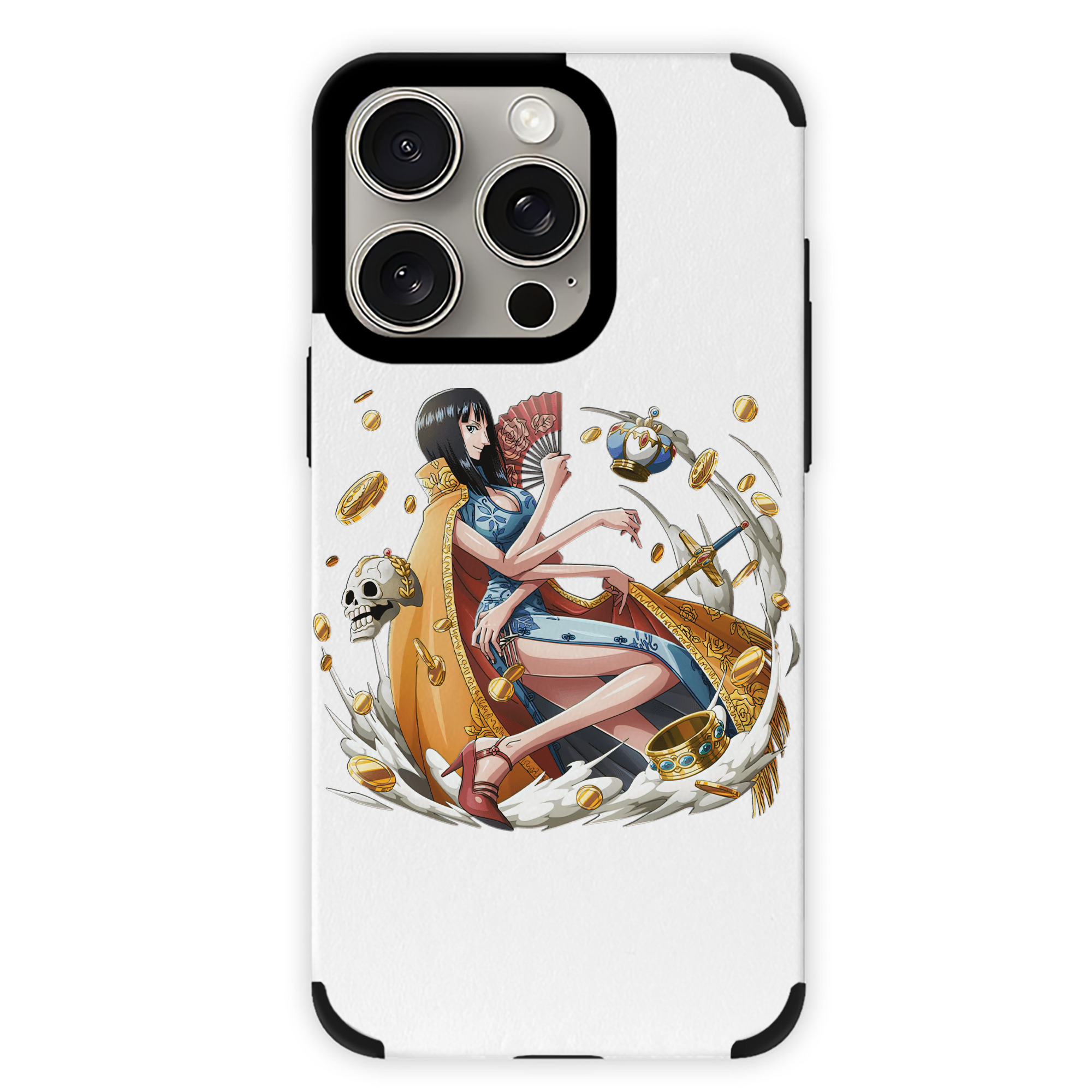 （画像用） ワンピース ニコ・ロビン ONE PIECE Nico Robin 【iPhone15ProMax対応】 PUレザー スマホケース 耐衝撃＆黄変防止