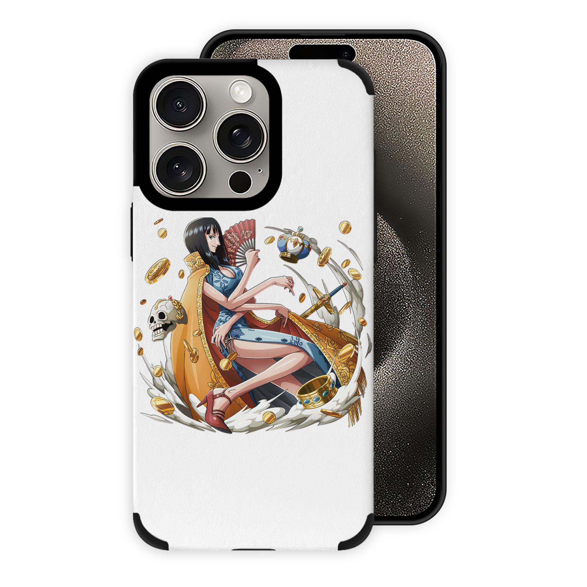 （画像用） ワンピース ニコ・ロビン ONE PIECE Nico Robin 【iPhone15ProMax対応】 PUレザー スマホケース 耐衝撃＆黄変防止