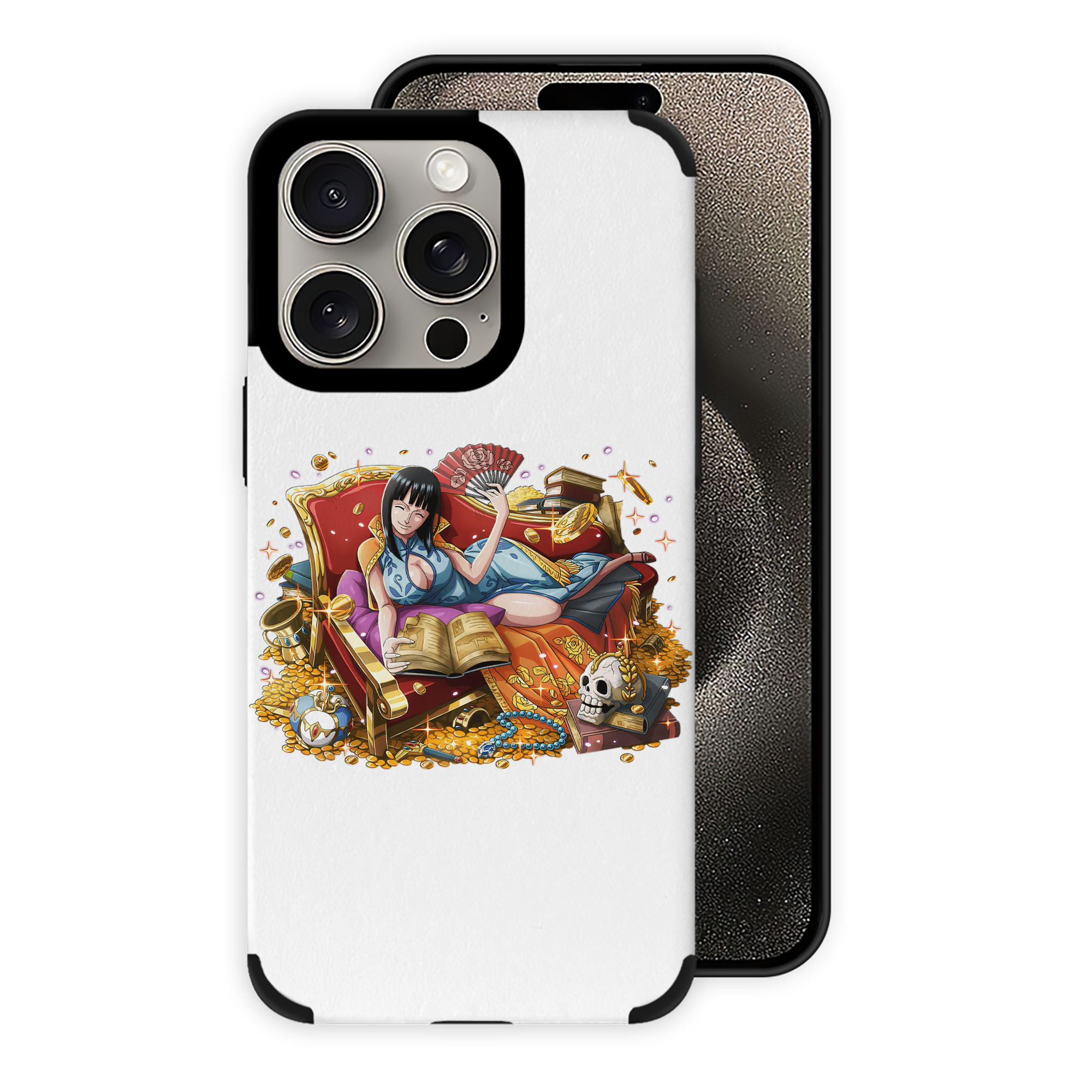 （画像用） ワンピース ニコ・ロビン ONE PIECE Nico Robin 【iPhone15ProMax対応】 PUレザー スマホケース 耐衝撃＆黄変防止