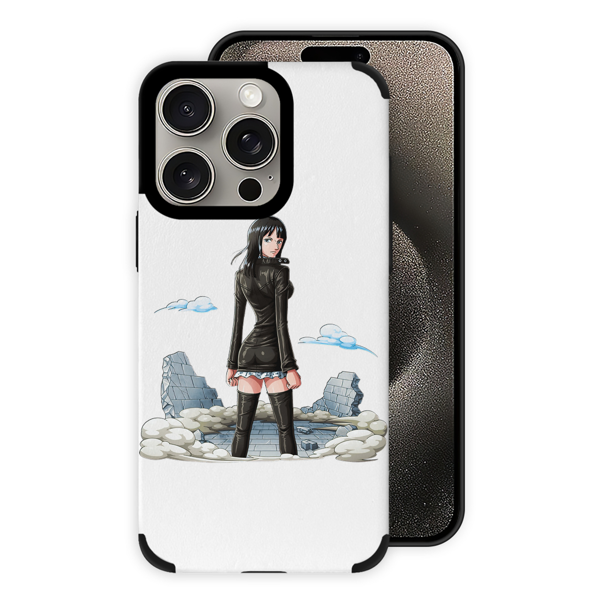 （画像用） ワンピース ニコ・ロビン ONE PIECE Nico Robin 【iPhone15ProMax対応】 PUレザー スマホケース 耐衝撃＆黄変防止