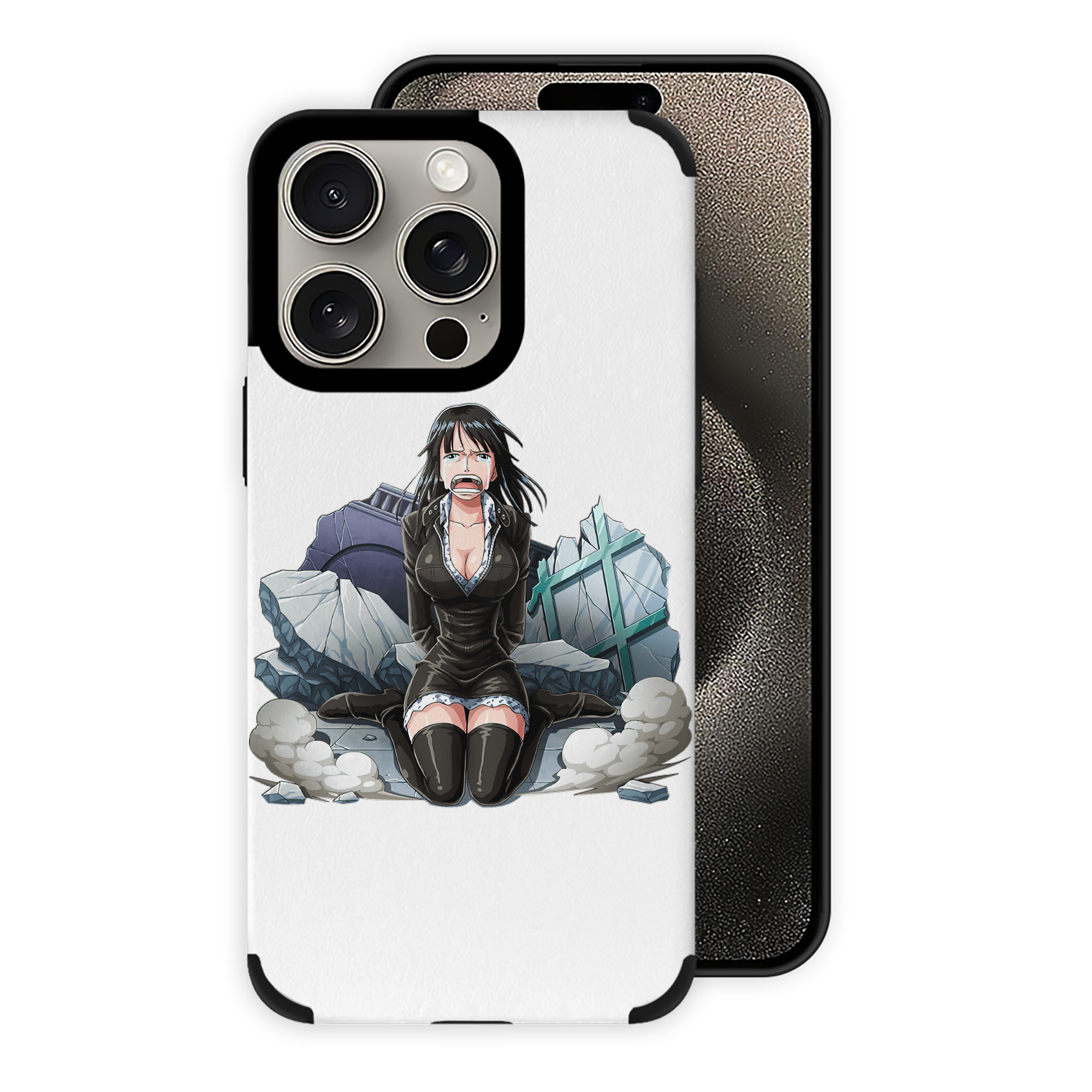 （画像用） ワンピース ニコ・ロビン ONE PIECE Nico Robin 【iPhone15ProMax対応】 PUレザー スマホケース 耐衝撃＆黄変防止