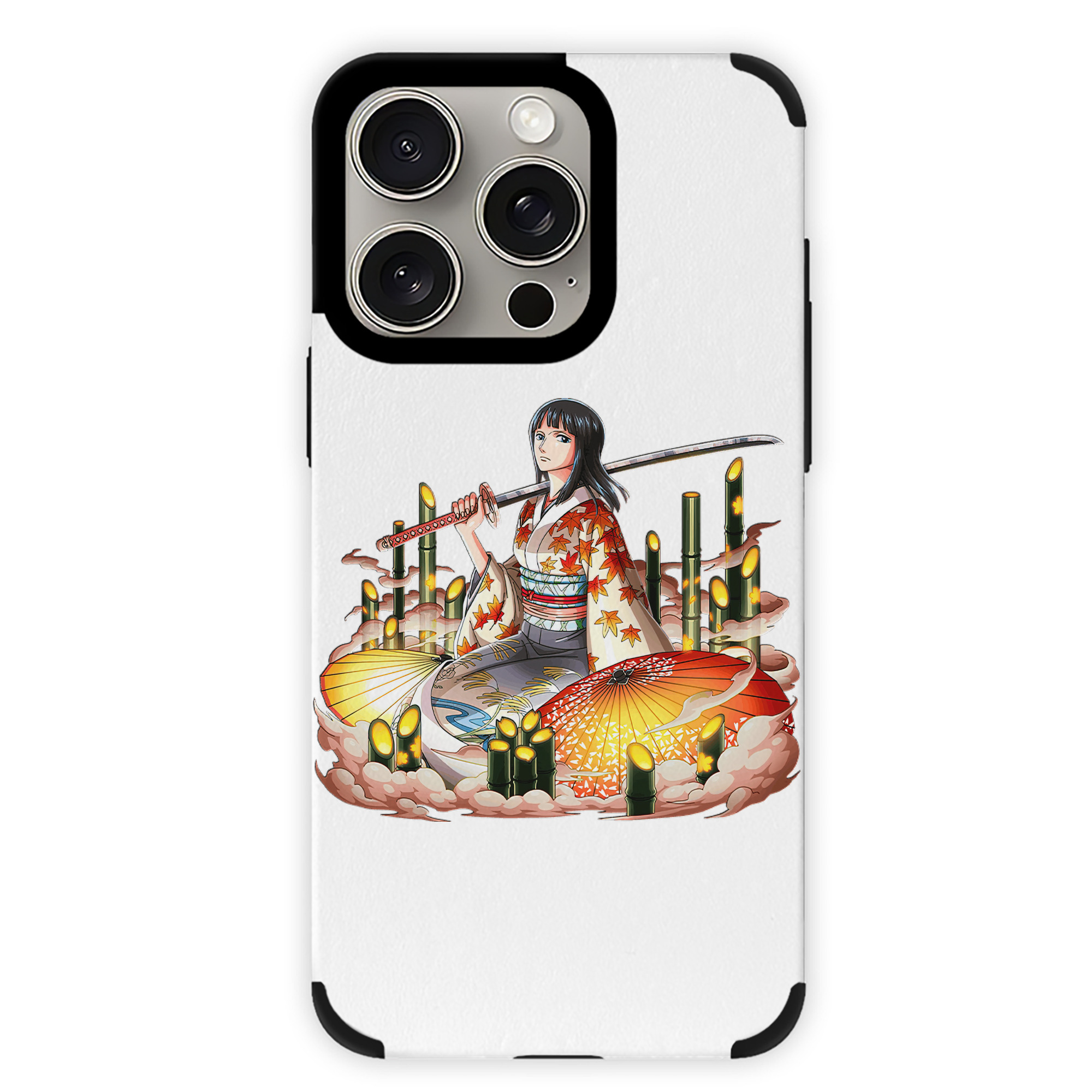 （画像用） ワンピース ニコ・ロビン ONE PIECE Nico Robin 【iPhone15ProMax対応】 PUレザー スマホケース 耐衝撃＆黄変防止