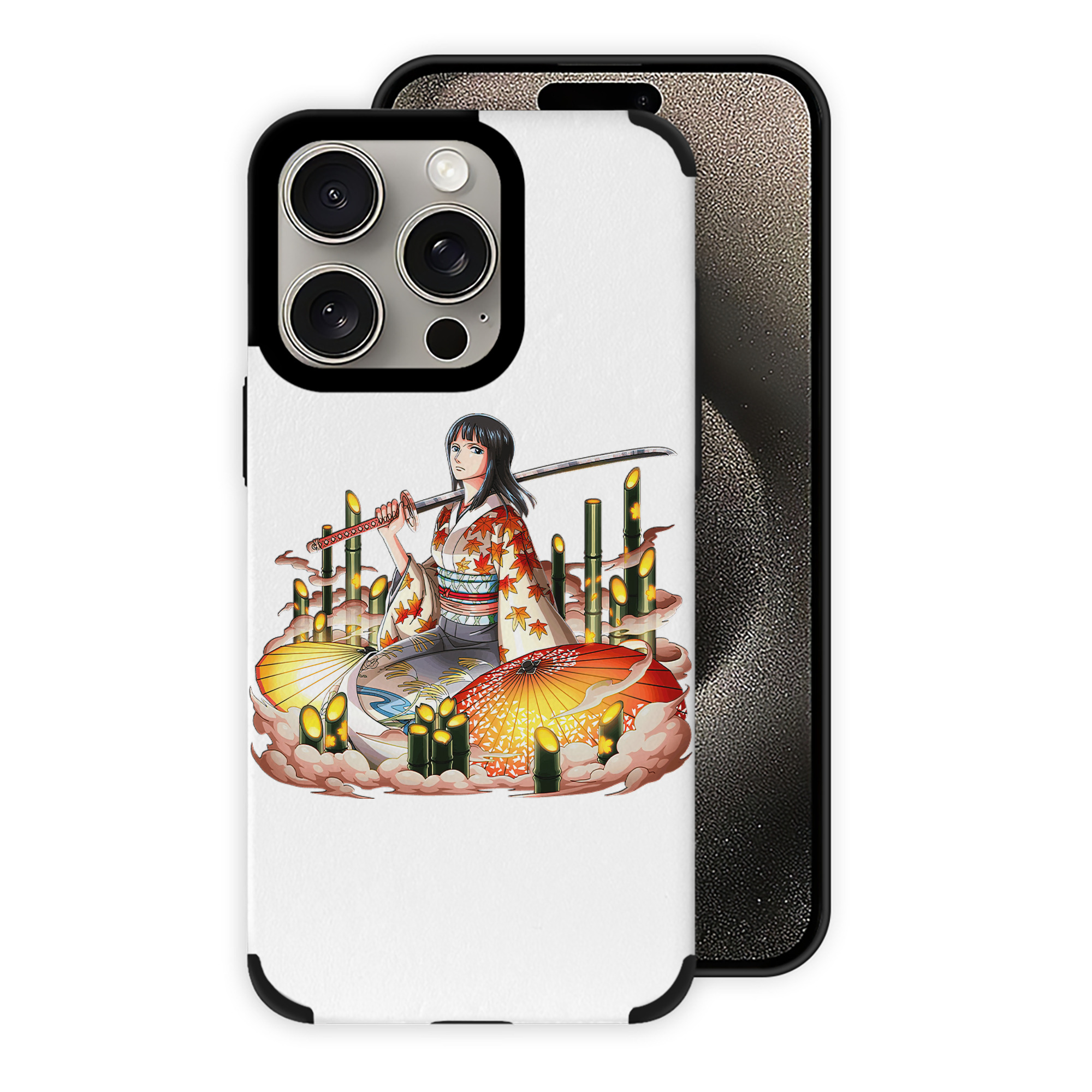 （画像用） ワンピース ニコ・ロビン ONE PIECE Nico Robin 【iPhone15ProMax対応】 PUレザー スマホケース 耐衝撃＆黄変防止
