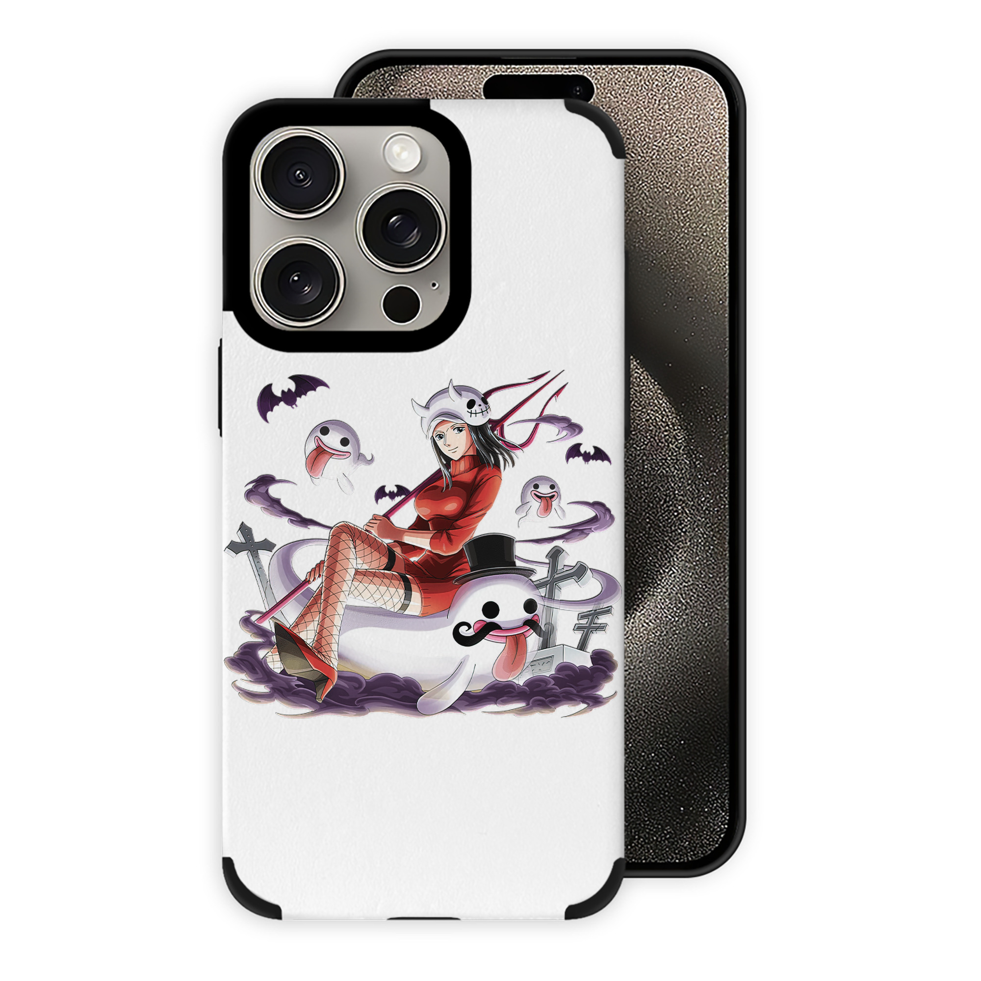 （画像用） ワンピース ニコ・ロビン ONE PIECE Nico Robin 【iPhone15ProMax対応】 PUレザー スマホケース 耐衝撃＆黄変防止