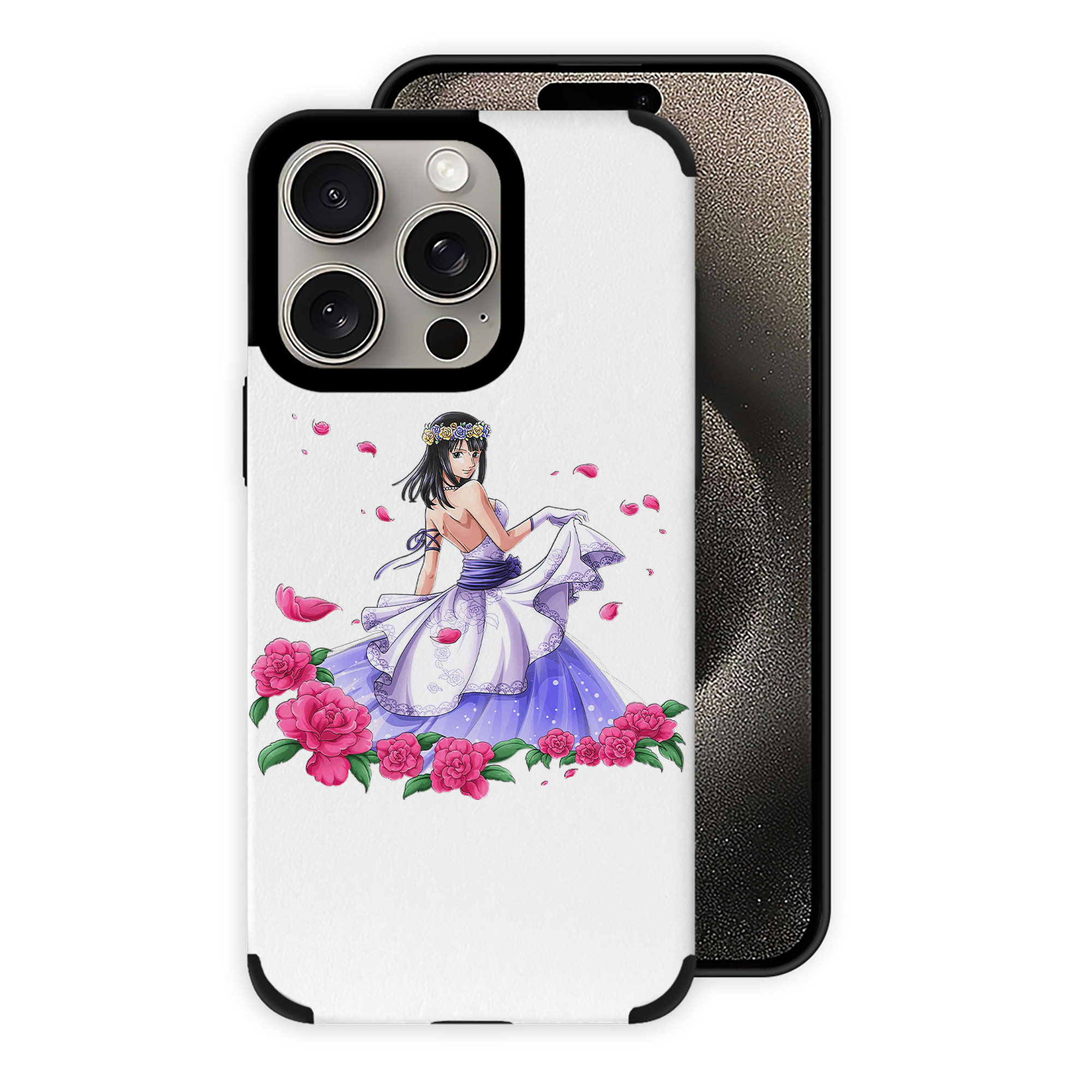 （画像用） ワンピース ニコ・ロビン ONE PIECE Nico Robin 【iPhone15ProMax対応】 PUレザー スマホケース 耐衝撃＆黄変防止