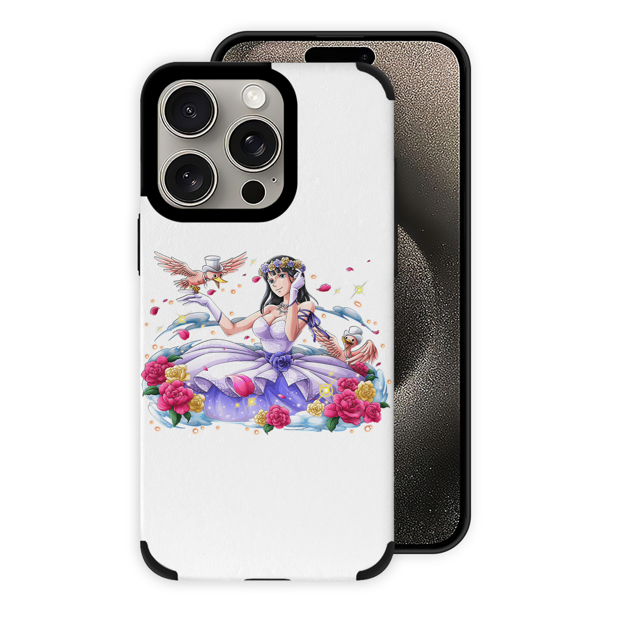 （画像用） ワンピース ニコ・ロビン ONE PIECE Nico Robin 【iPhone15ProMax対応】 PUレザー スマホケース 耐衝撃＆黄変防止