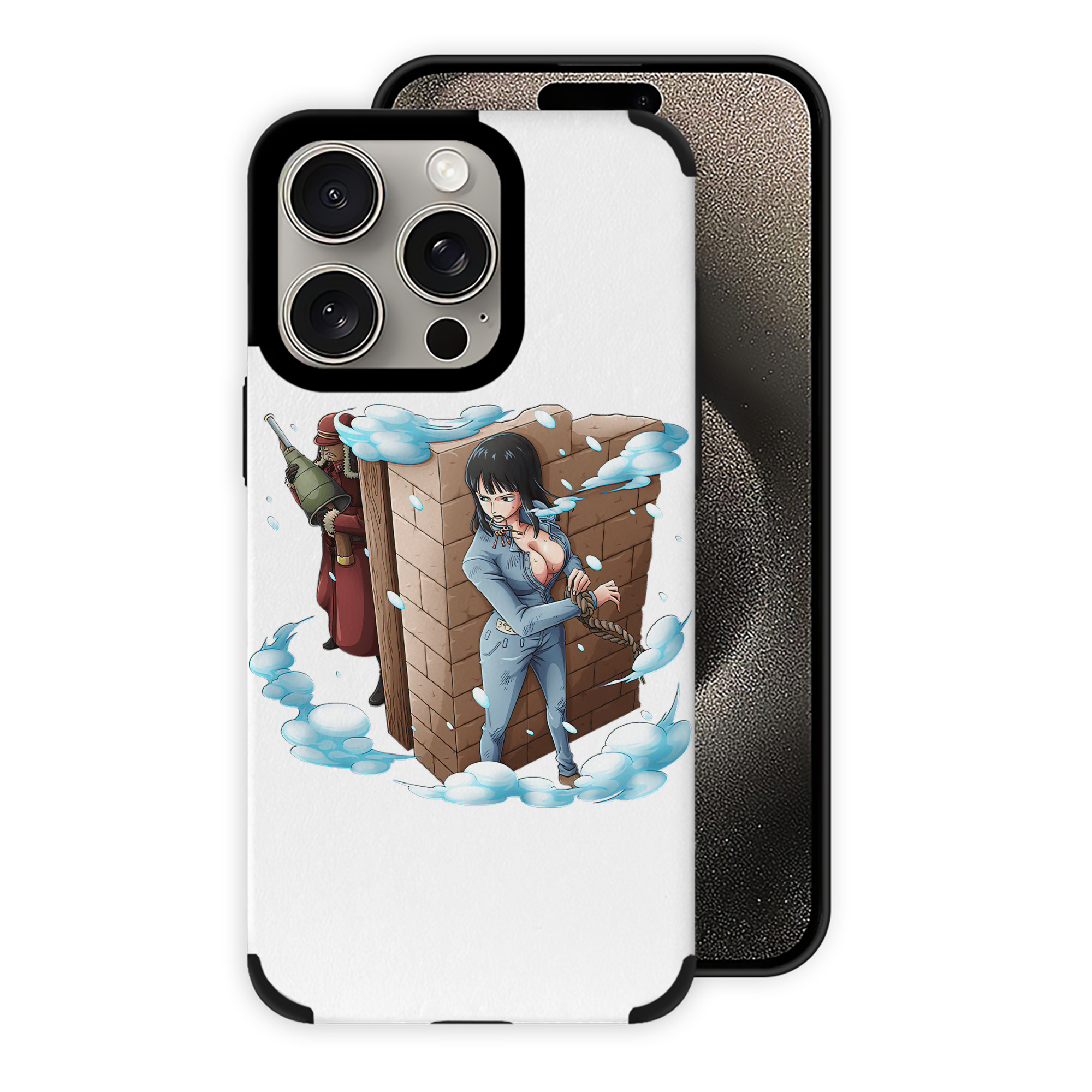 （画像用） ワンピース ニコ・ロビン ONE PIECE Nico Robin 【iPhone15ProMax対応】 PUレザー スマホケース 耐衝撃＆黄変防止
