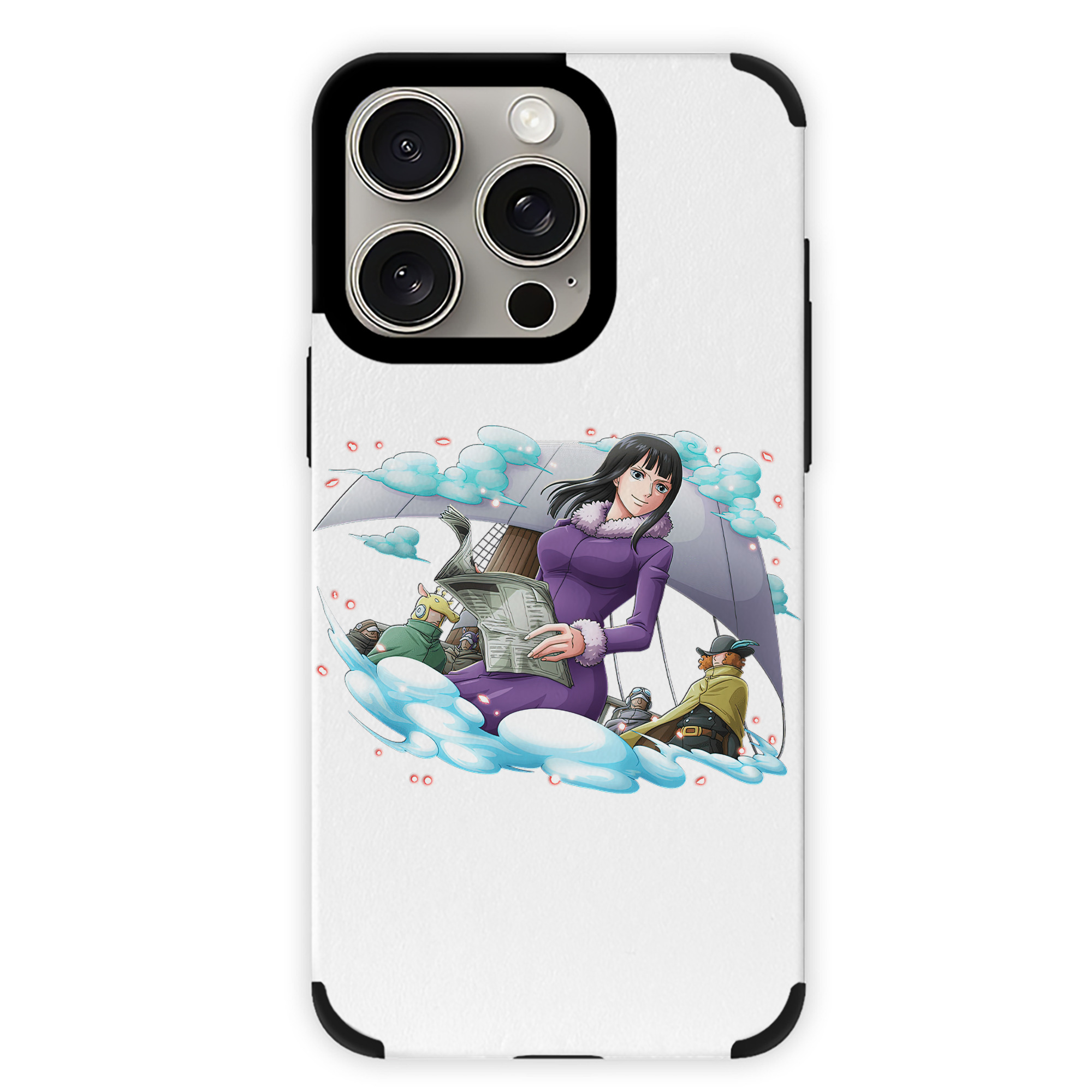 （画像用） ワンピース ニコ・ロビン ONE PIECE Nico Robin 【iPhone15ProMax対応】 PUレザー スマホケース 耐衝撃＆黄変防止