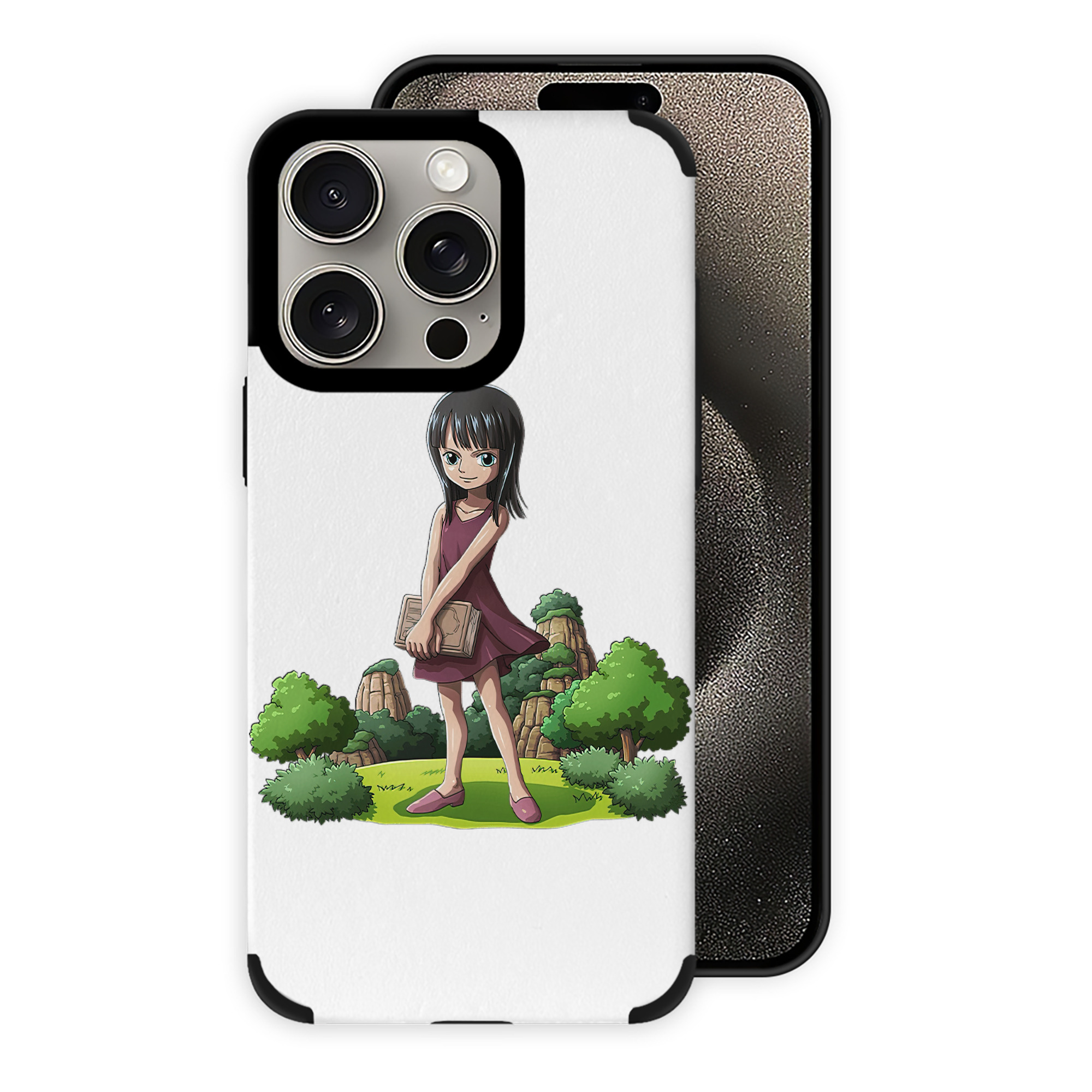 （画像用） ワンピース ニコ・ロビン ONE PIECE Nico Robin 【iPhone15ProMax対応】 PUレザー スマホケース 耐衝撃＆黄変防止