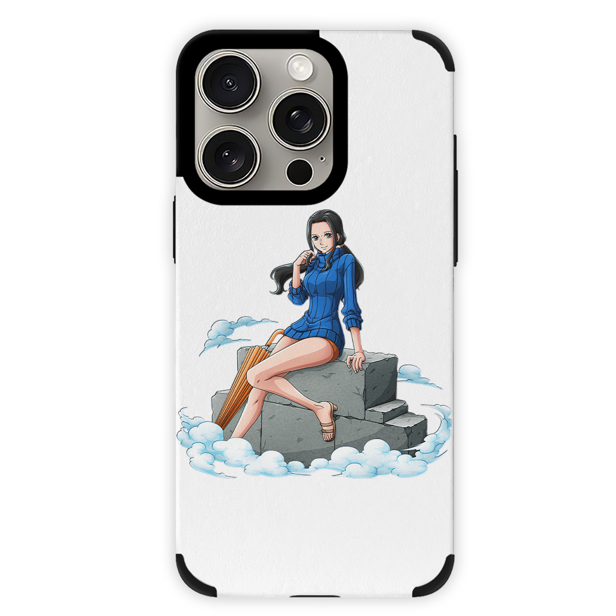 （画像用） ワンピース ニコ・ロビン ONE PIECE Nico Robin 【iPhone15ProMax対応】 PUレザー スマホケース 耐衝撃＆黄変防止