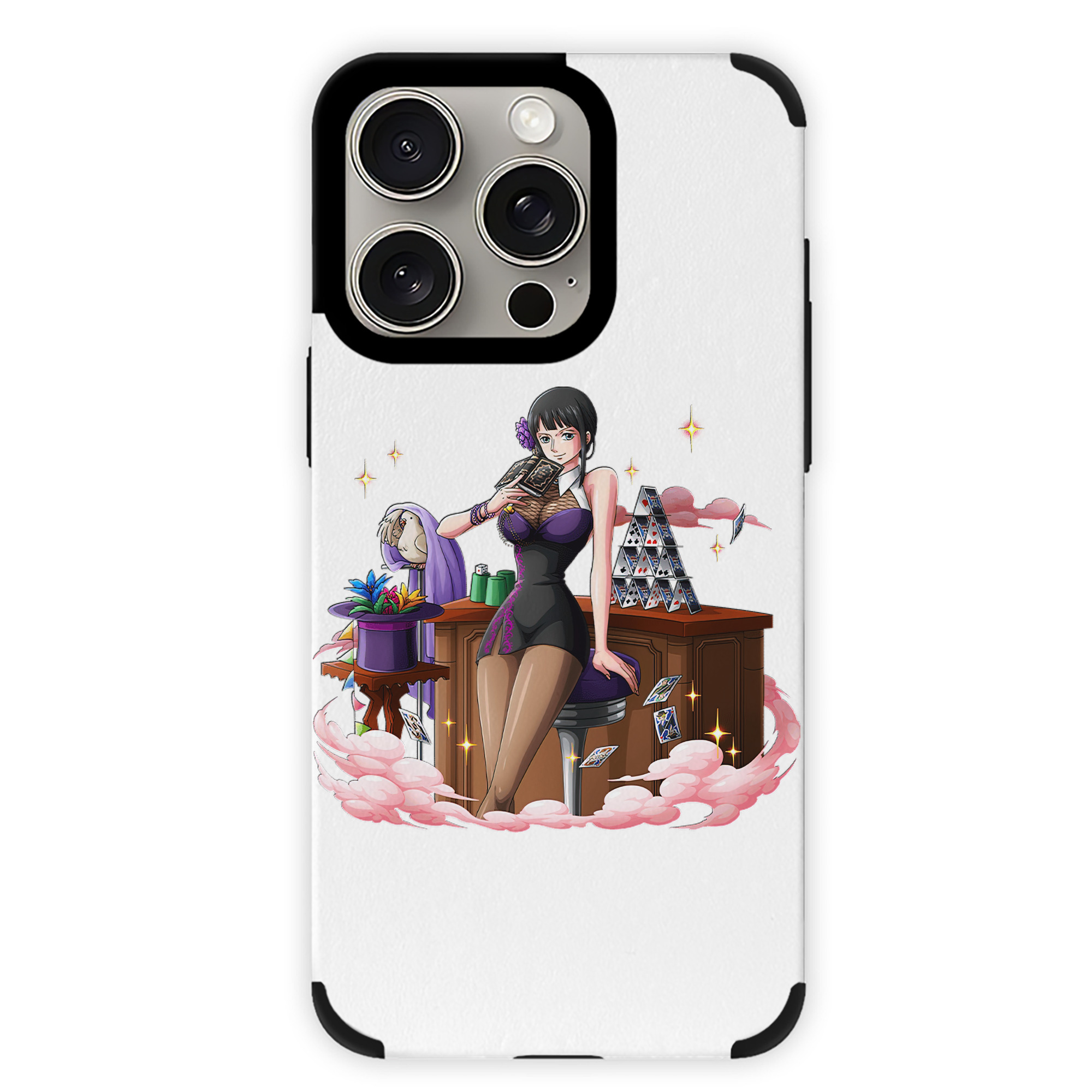 （画像用） ワンピース ニコ・ロビン ONE PIECE Nico Robin 【iPhone15ProMax対応】 PUレザー スマホケース 耐衝撃＆黄変防止