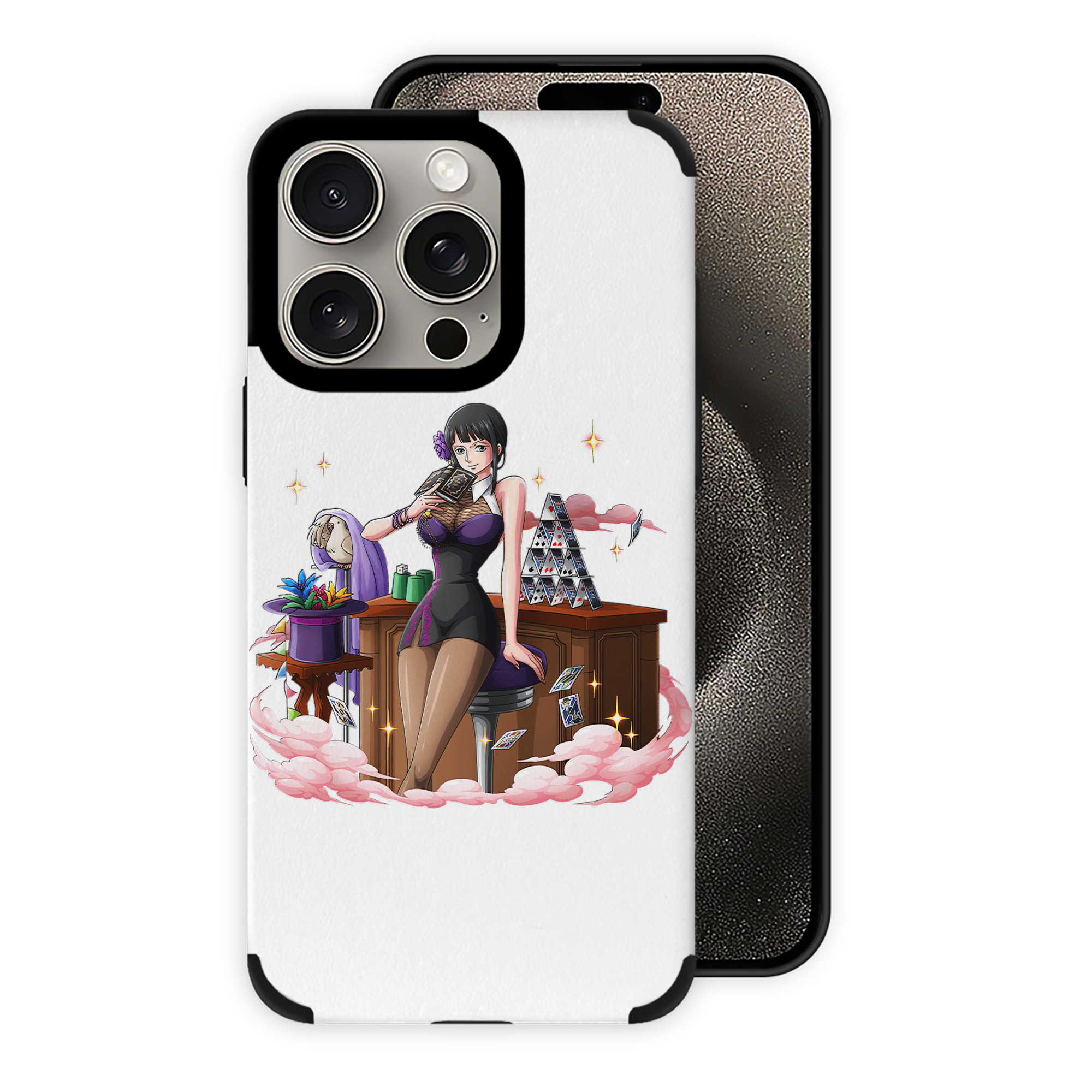 （画像用） ワンピース ニコ・ロビン ONE PIECE Nico Robin 【iPhone15ProMax対応】 PUレザー スマホケース 耐衝撃＆黄変防止