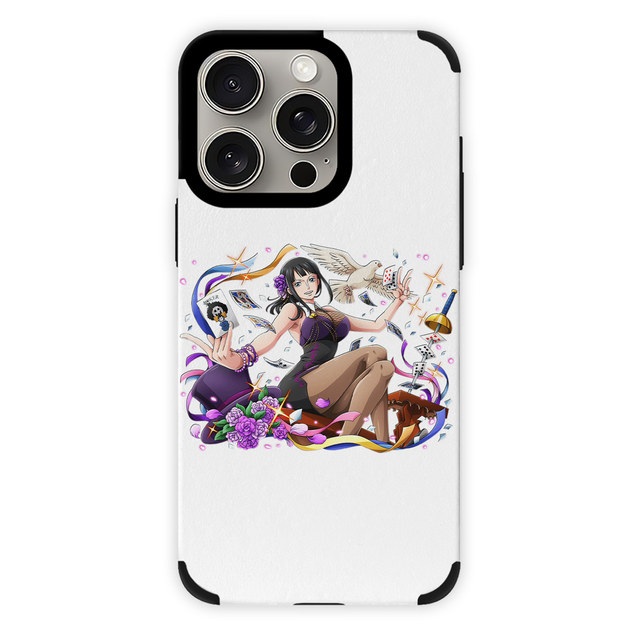 （画像用） ワンピース ニコ・ロビン ONE PIECE Nico Robin 【iPhone15ProMax対応】 PUレザー スマホケース 耐衝撃＆黄変防止