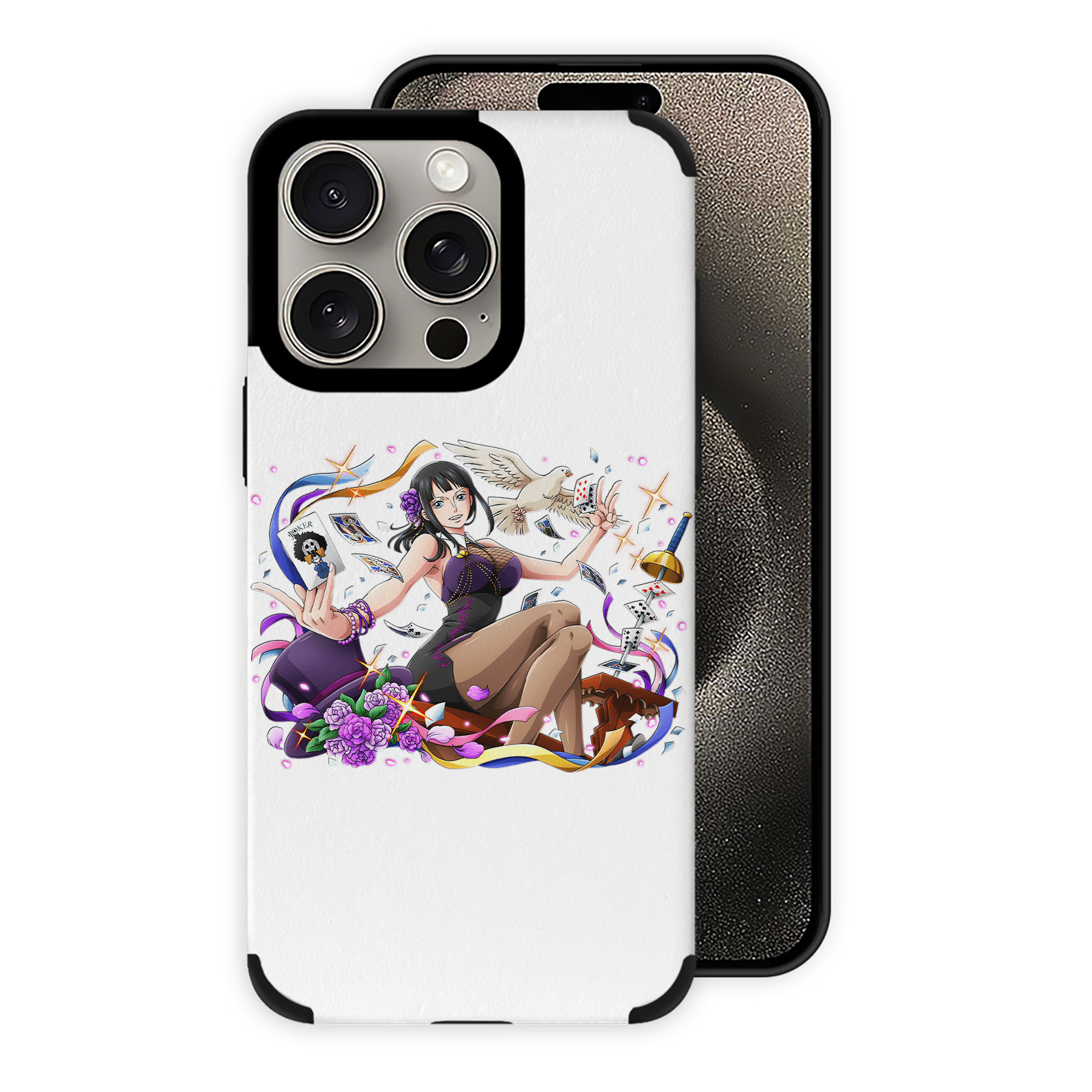 （画像用） ワンピース ニコ・ロビン ONE PIECE Nico Robin 【iPhone15ProMax対応】 PUレザー スマホケース 耐衝撃＆黄変防止