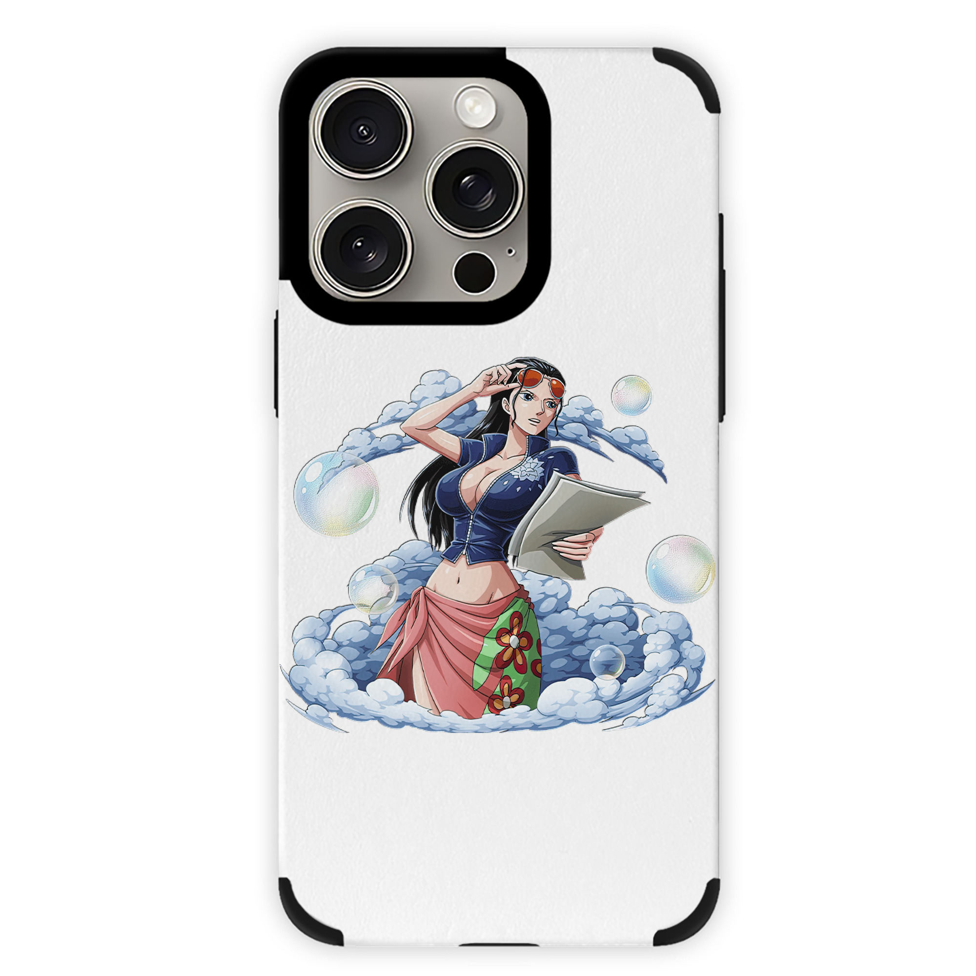 （画像用） ワンピース ニコ・ロビン ONE PIECE Nico Robin 【iPhone15ProMax対応】 PUレザー スマホケース 耐衝撃＆黄変防止