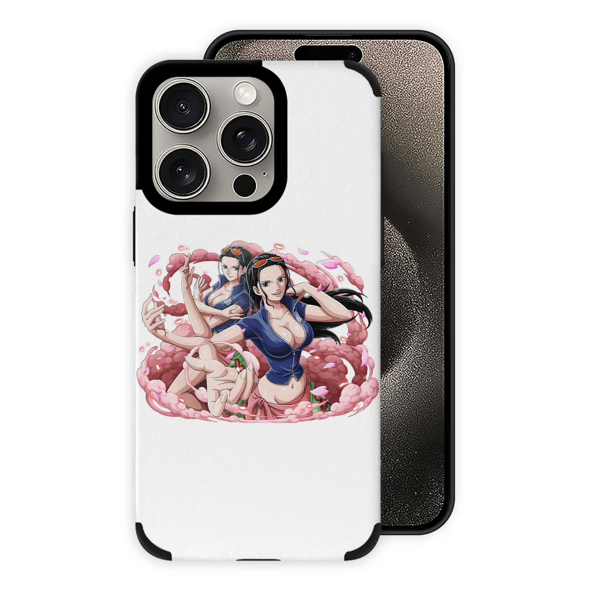 （画像用） ワンピース ニコ・ロビン ONE PIECE Nico Robin 【iPhone15ProMax対応】 PUレザー スマホケース 耐衝撃＆黄変防止