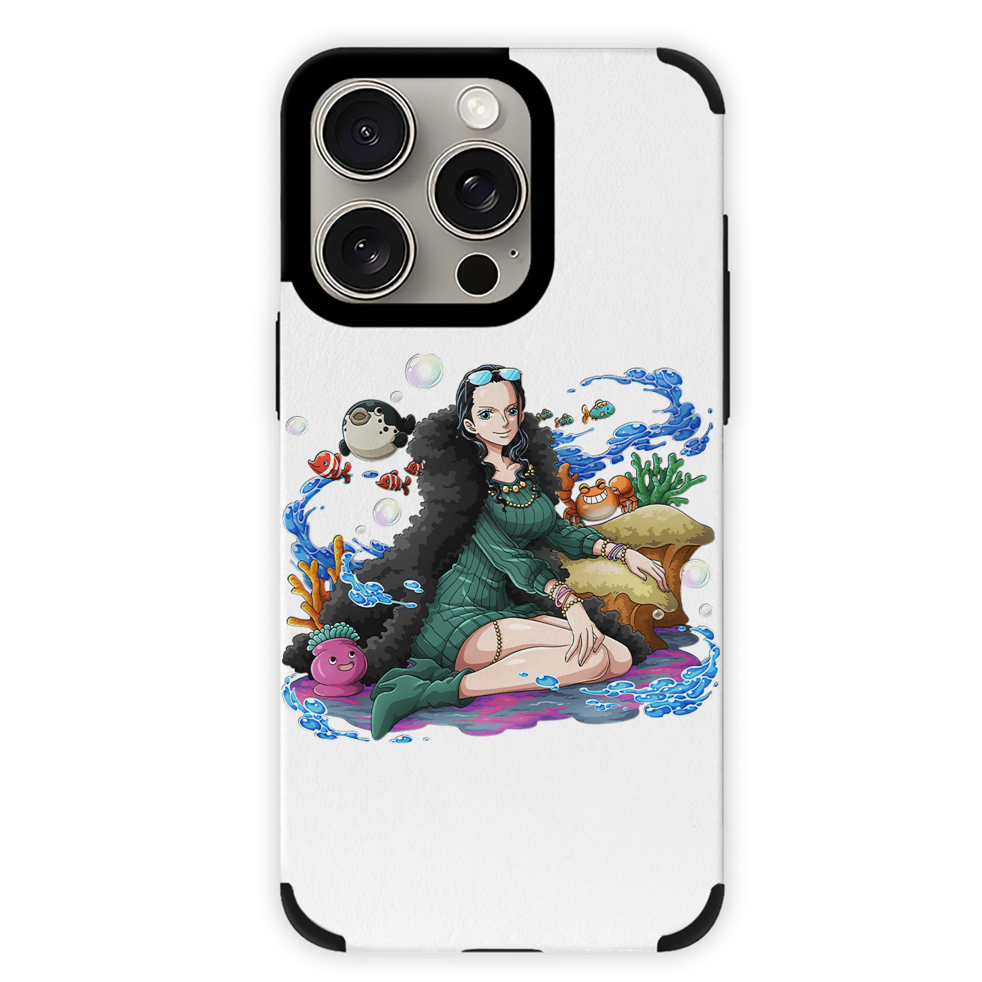 （画像用） ワンピース ニコ・ロビン ONE PIECE Nico Robin 【iPhone15ProMax対応】 PUレザー スマホケース 耐衝撃＆黄変防止