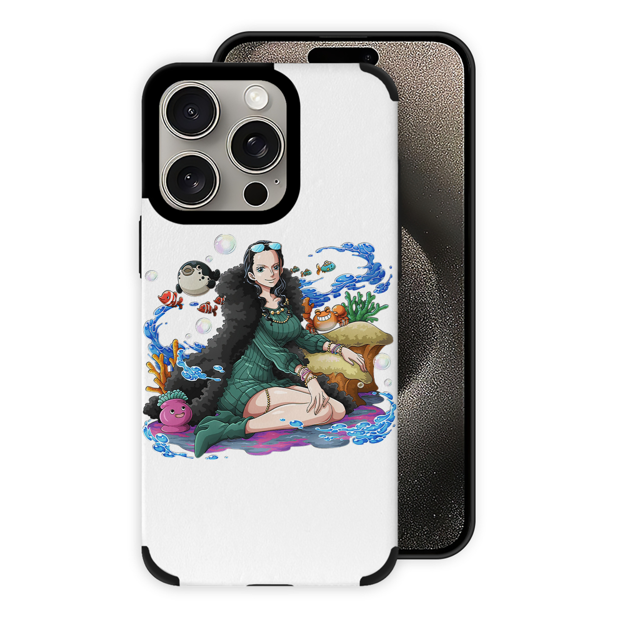 （画像用） ワンピース ニコ・ロビン ONE PIECE Nico Robin 【iPhone15ProMax対応】 PUレザー スマホケース 耐衝撃＆黄変防止