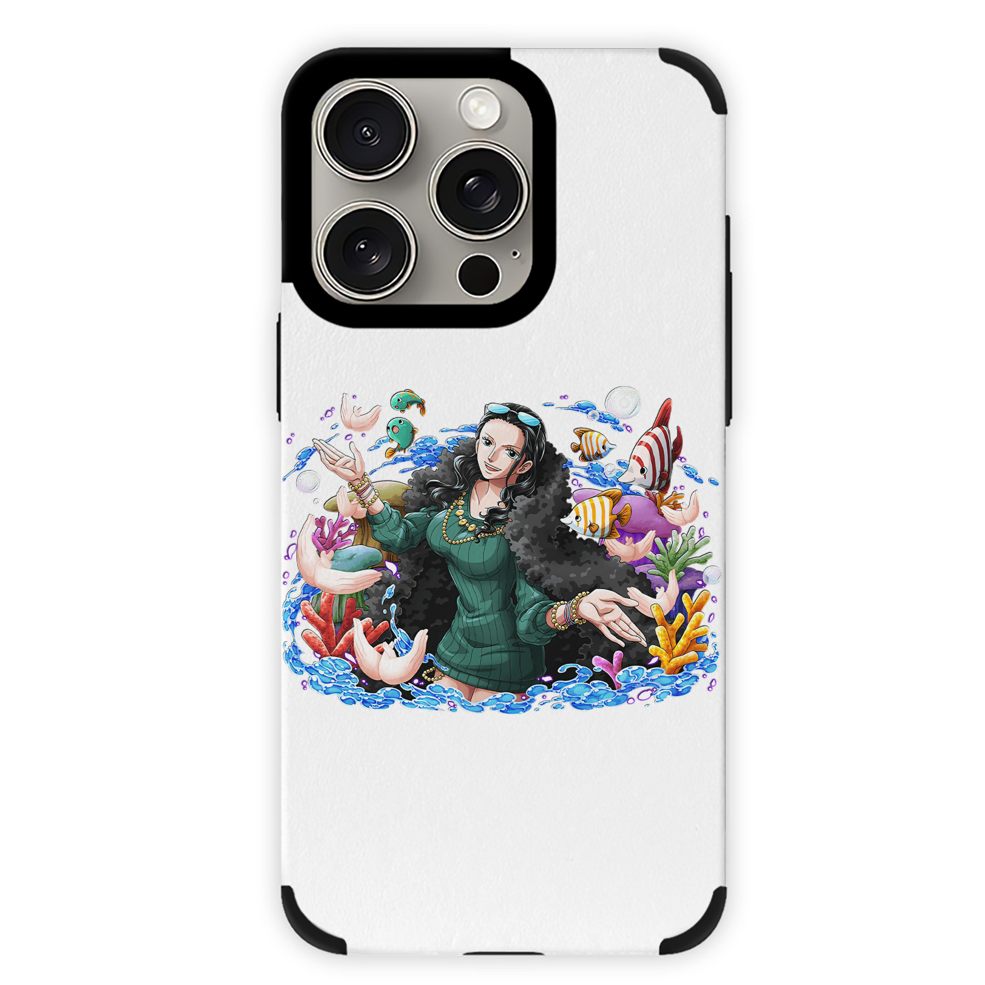 （画像用） ワンピース ニコ・ロビン ONE PIECE Nico Robin 【iPhone15ProMax対応】 PUレザー スマホケース 耐衝撃＆黄変防止