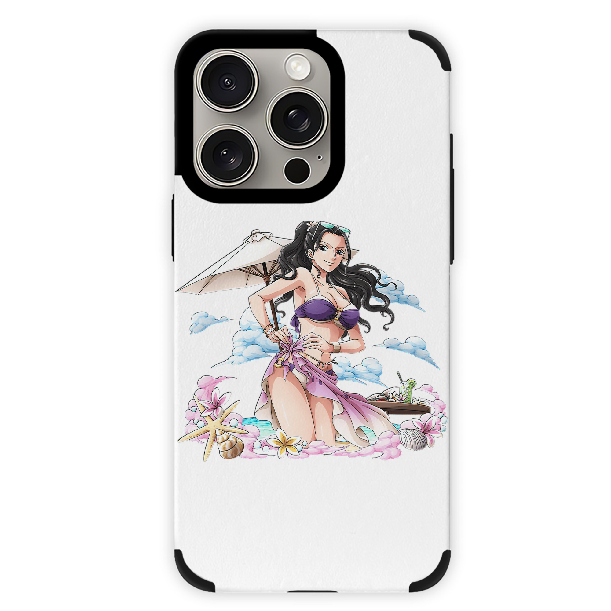 （画像用） ワンピース ニコ・ロビン ONE PIECE Nico Robin 【iPhone15ProMax対応】 PUレザー スマホケース 耐衝撃＆黄変防止