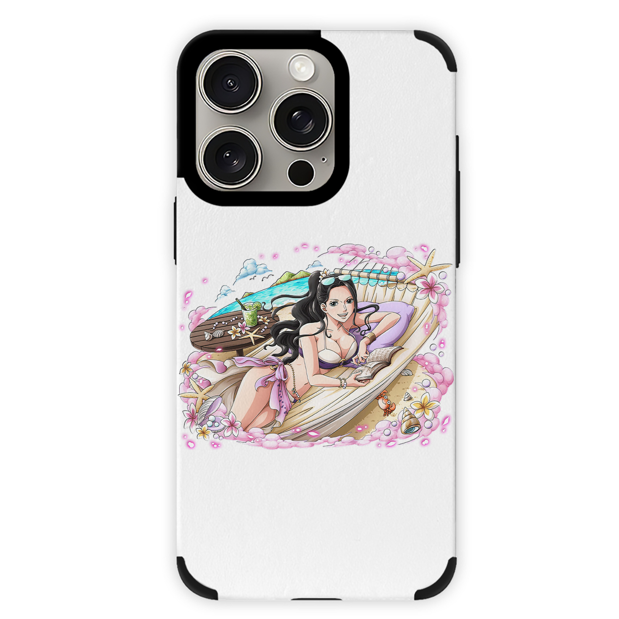 （画像用） ワンピース ニコ・ロビン ONE PIECE Nico Robin 【iPhone15ProMax対応】 PUレザー スマホケース 耐衝撃＆黄変防止
