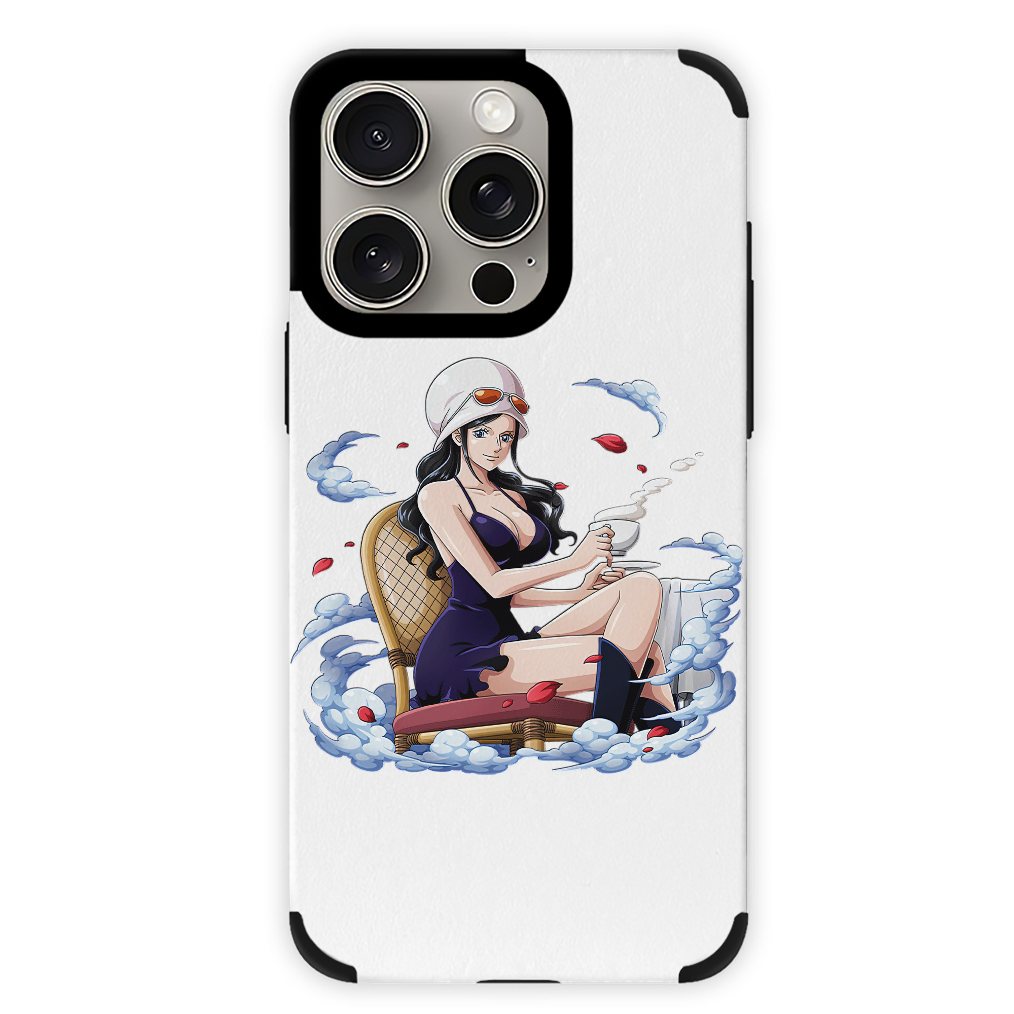 （画像用） ワンピース ニコ・ロビン ONE PIECE Nico Robin 【iPhone15ProMax対応】 PUレザー スマホケース 耐衝撃＆黄変防止