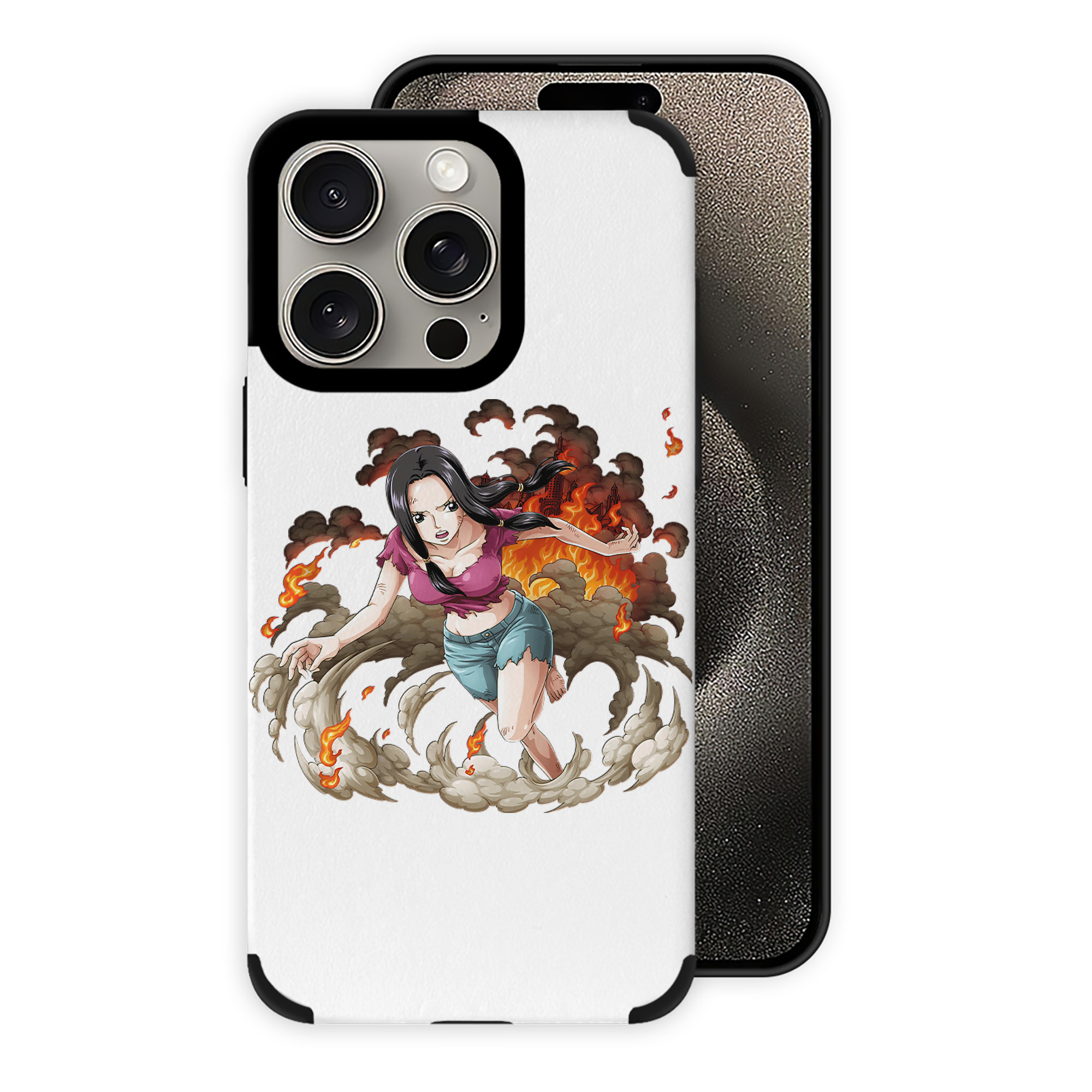 ワンピース ニコ・ロビン ONE PIECE Nico Robin 【iPhone15ProMax対応】 PUレザー スマホケース 耐衝撃＆黄変防止