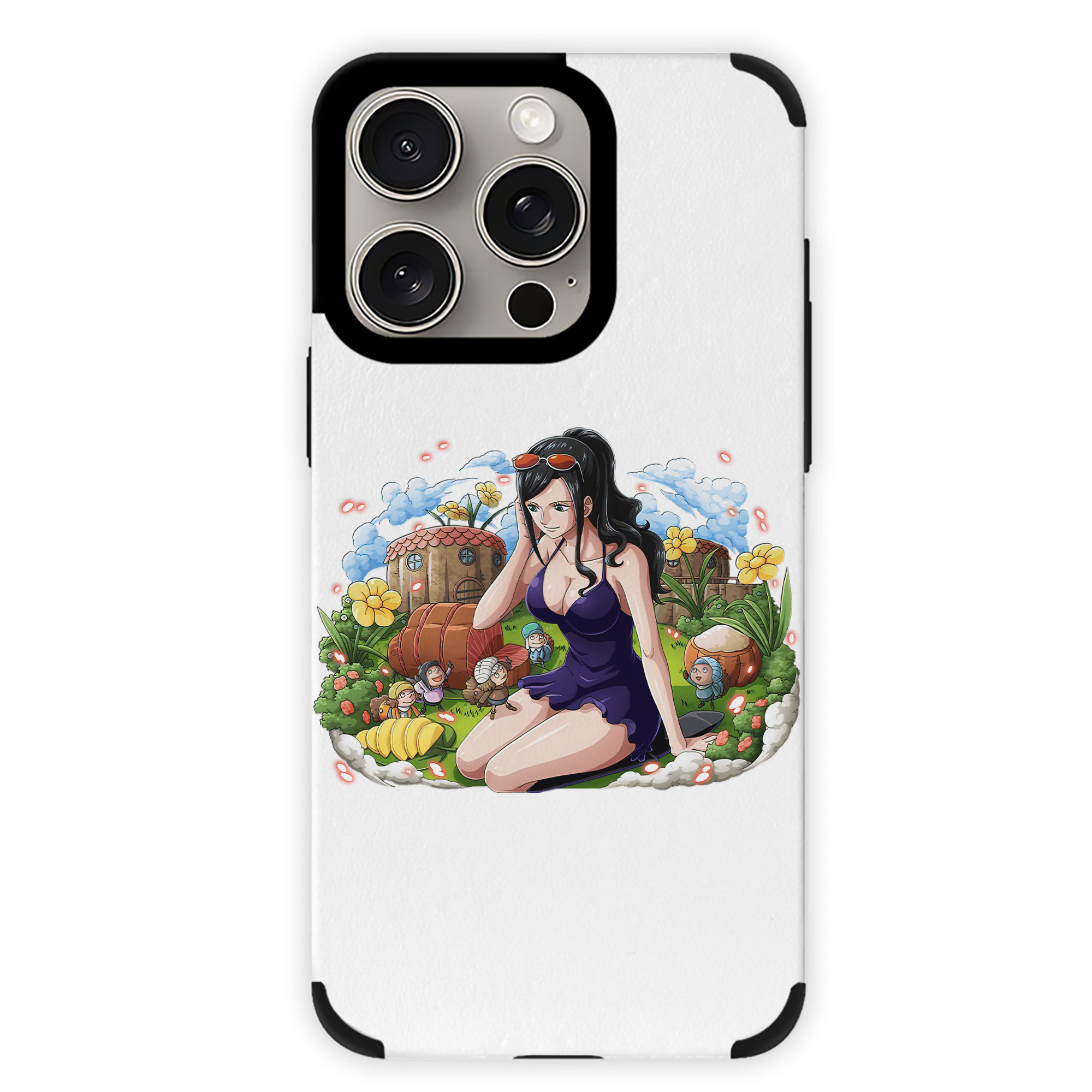 （画像用） ワンピース ニコ・ロビン ONE PIECE Nico Robin 【iPhone15ProMax対応】 PUレザー スマホケース 耐衝撃＆黄変防止