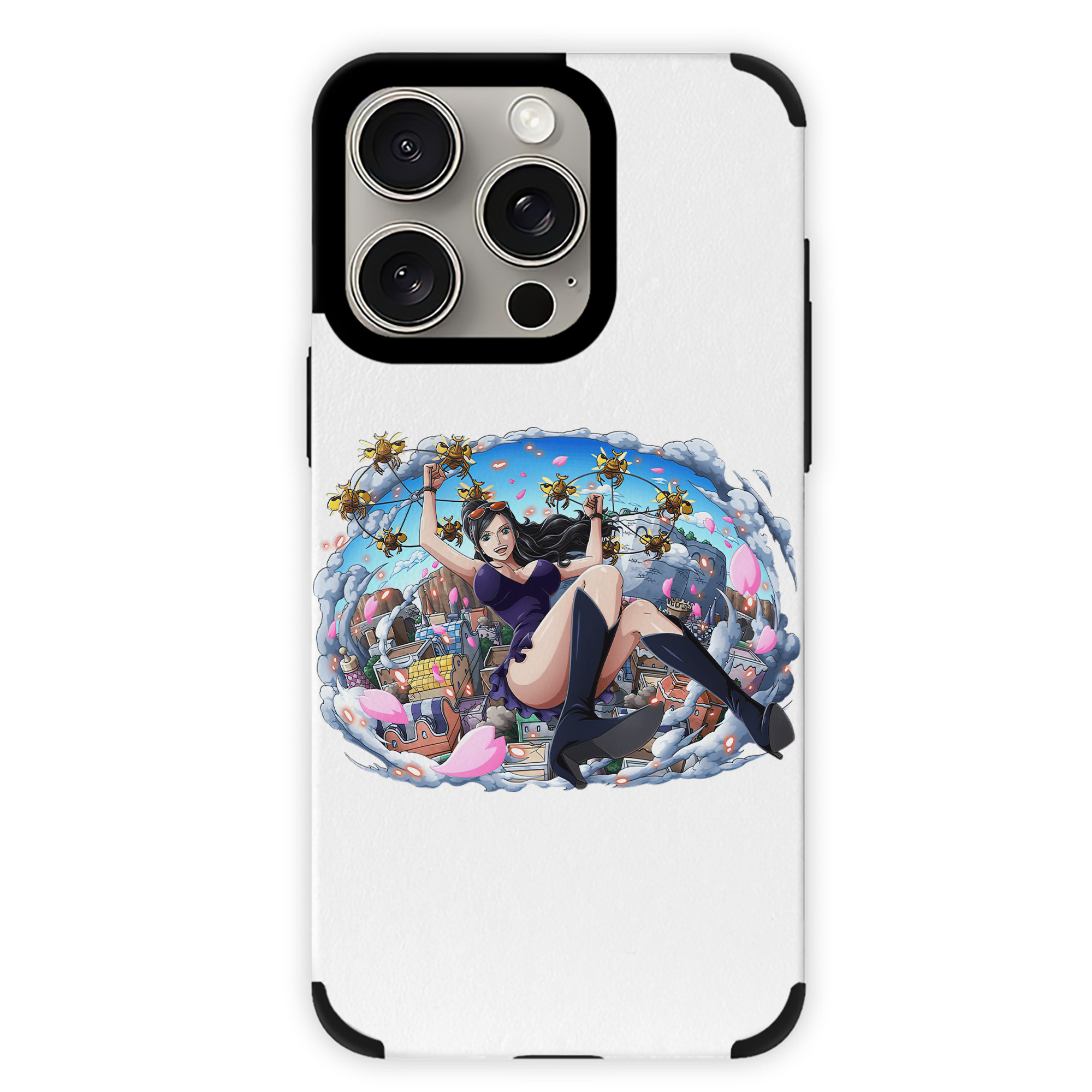 （画像用） ワンピース ニコ・ロビン ONE PIECE Nico Robin 【iPhone15ProMax対応】 PUレザー スマホケース 耐衝撃＆黄変防止