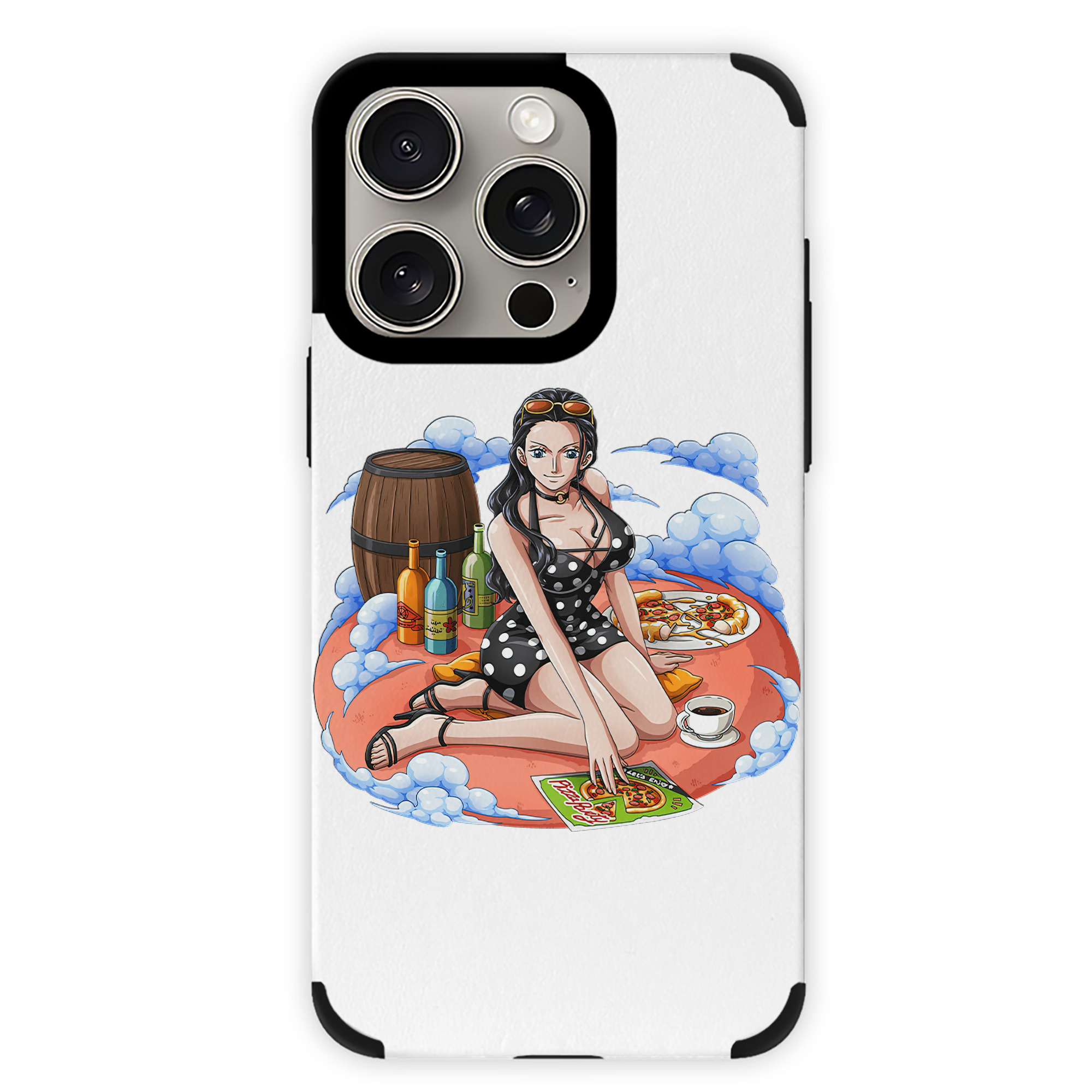 （画像用） ワンピース ニコ・ロビン ONE PIECE Nico Robin 【iPhone15ProMax対応】 PUレザー スマホケース 耐衝撃＆黄変防止