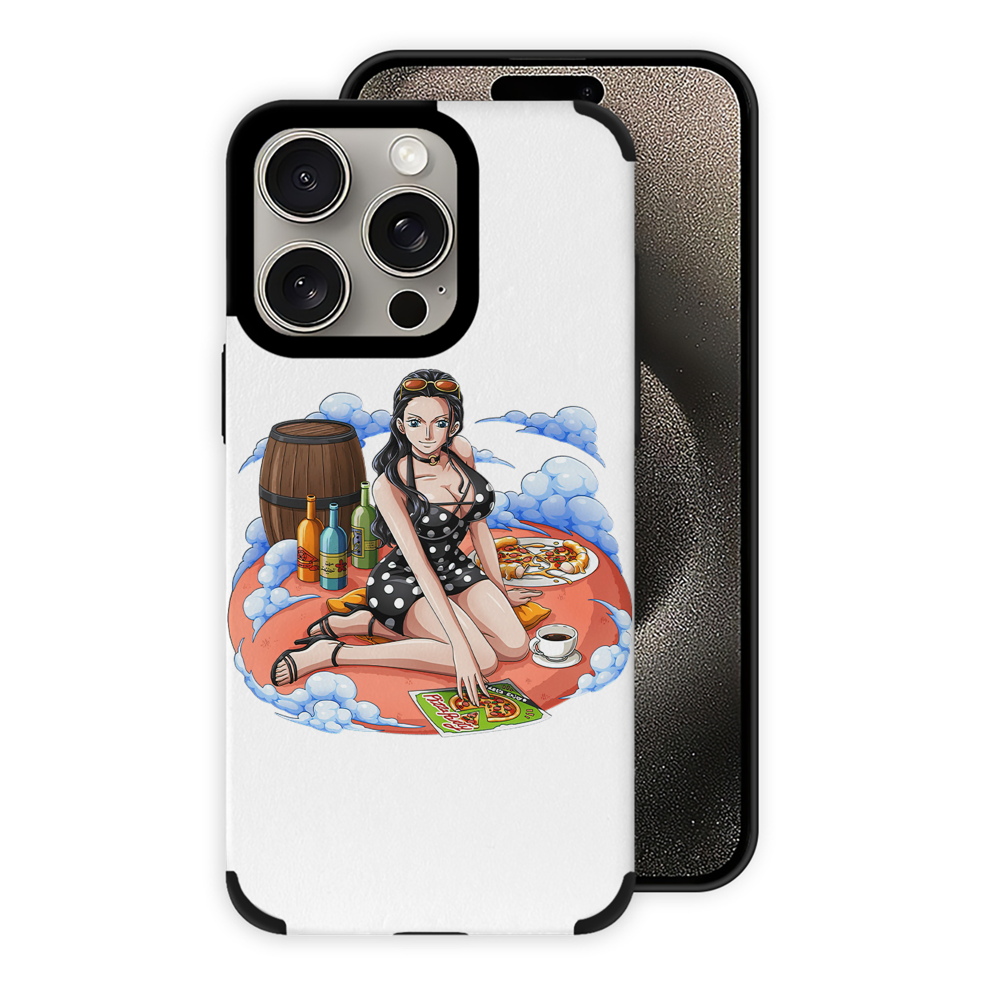 （画像用） ワンピース ニコ・ロビン ONE PIECE Nico Robin 【iPhone15ProMax対応】 PUレザー スマホケース 耐衝撃＆黄変防止
