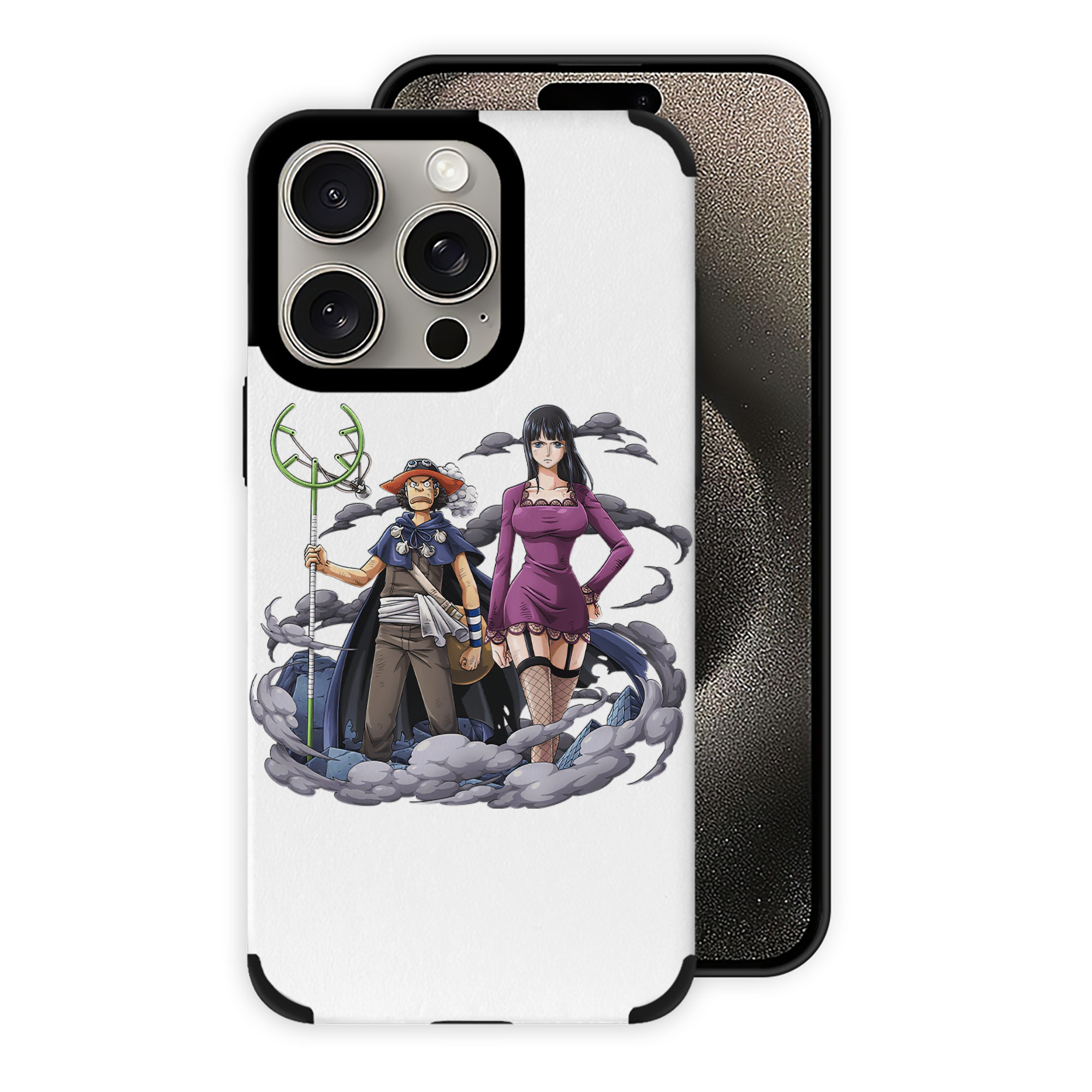 （画像用） ワンピース ニコ・ロビン ONE PIECE Nico Robin 【iPhone15ProMax対応】 PUレザー スマホケース 耐衝撃＆黄変防止