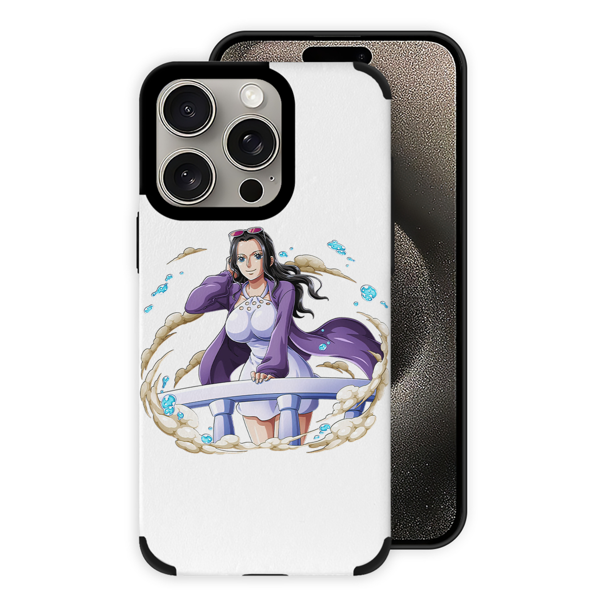 （画像用） ワンピース ニコ・ロビン ONE PIECE Nico Robin 【iPhone15ProMax対応】 PUレザー スマホケース 耐衝撃＆黄変防止