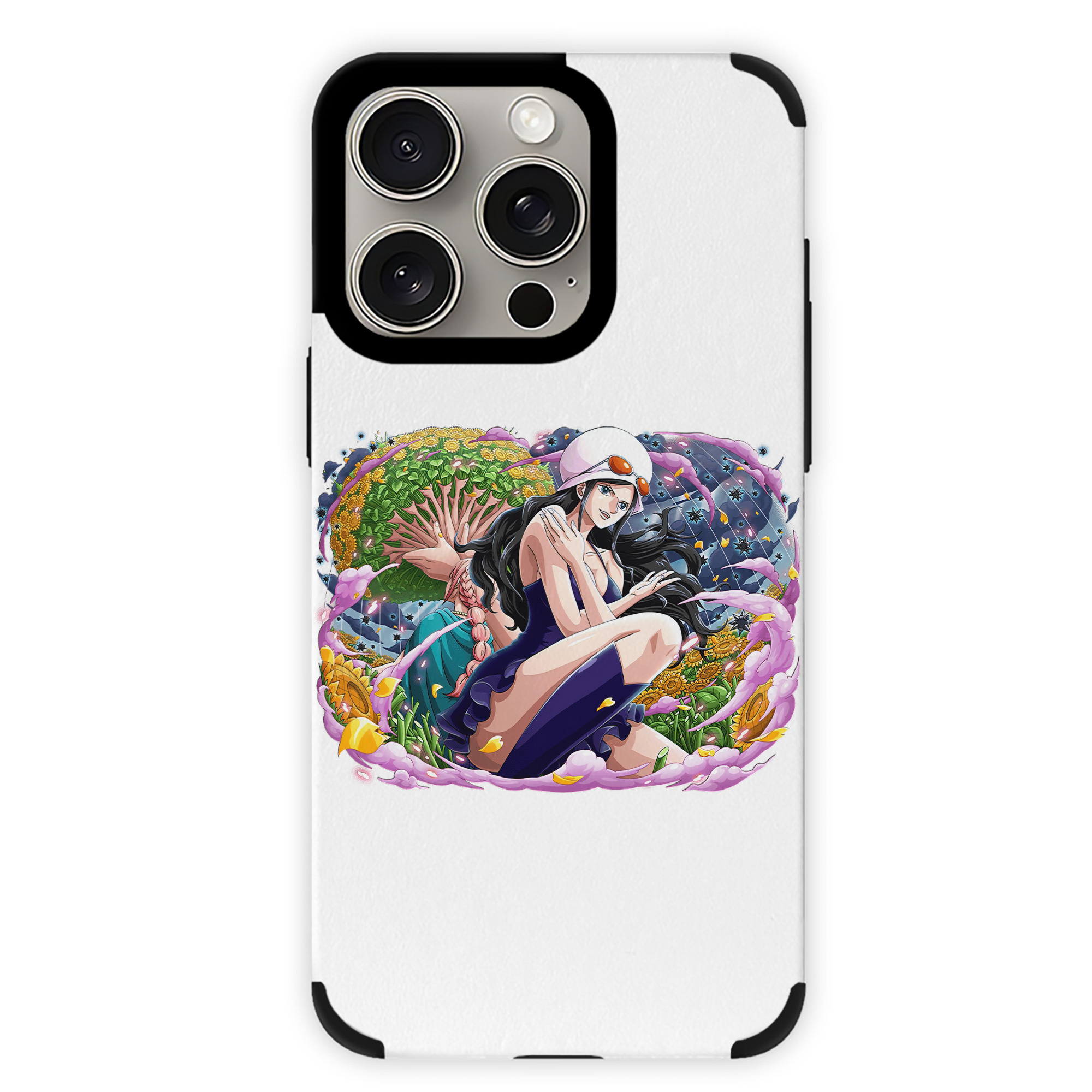 （画像用） ワンピース ニコ・ロビン ONE PIECE Nico Robin 【iPhone15ProMax対応】 PUレザー スマホケース 耐衝撃＆黄変防止