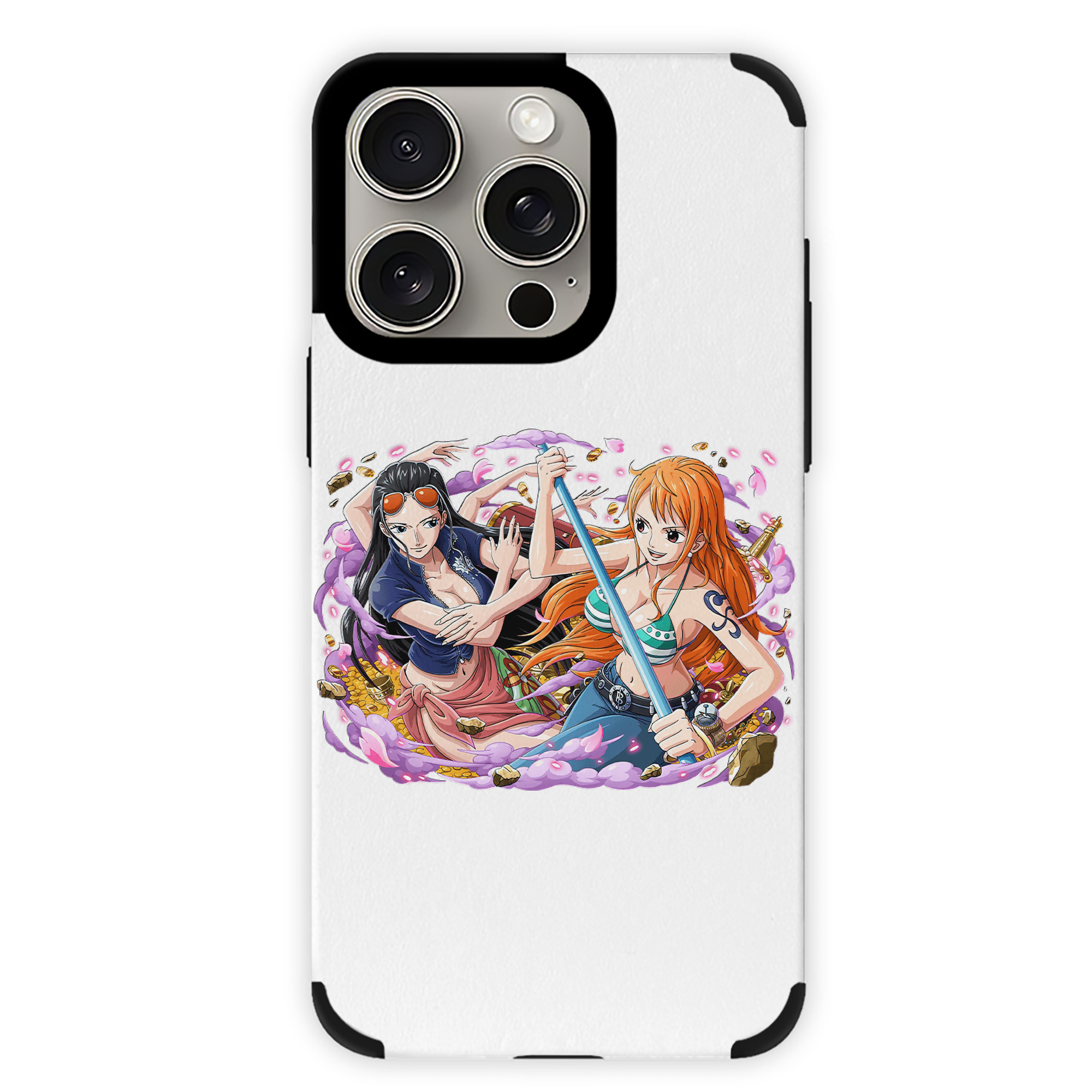 （画像用） ワンピース ニコ・ロビン ONE PIECE Nico Robin 【iPhone15ProMax対応】 PUレザー スマホケース 耐衝撃＆黄変防止