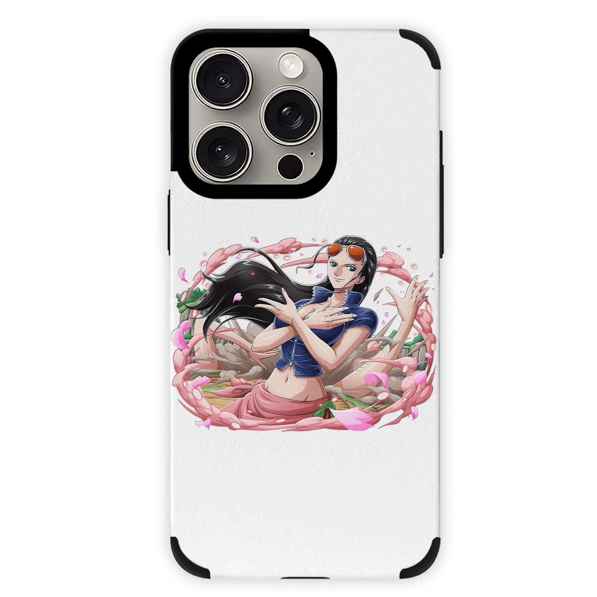 （画像用） ワンピース ニコ・ロビン ONE PIECE Nico Robin 【iPhone15ProMax対応】 PUレザー スマホケース 耐衝撃＆黄変防止