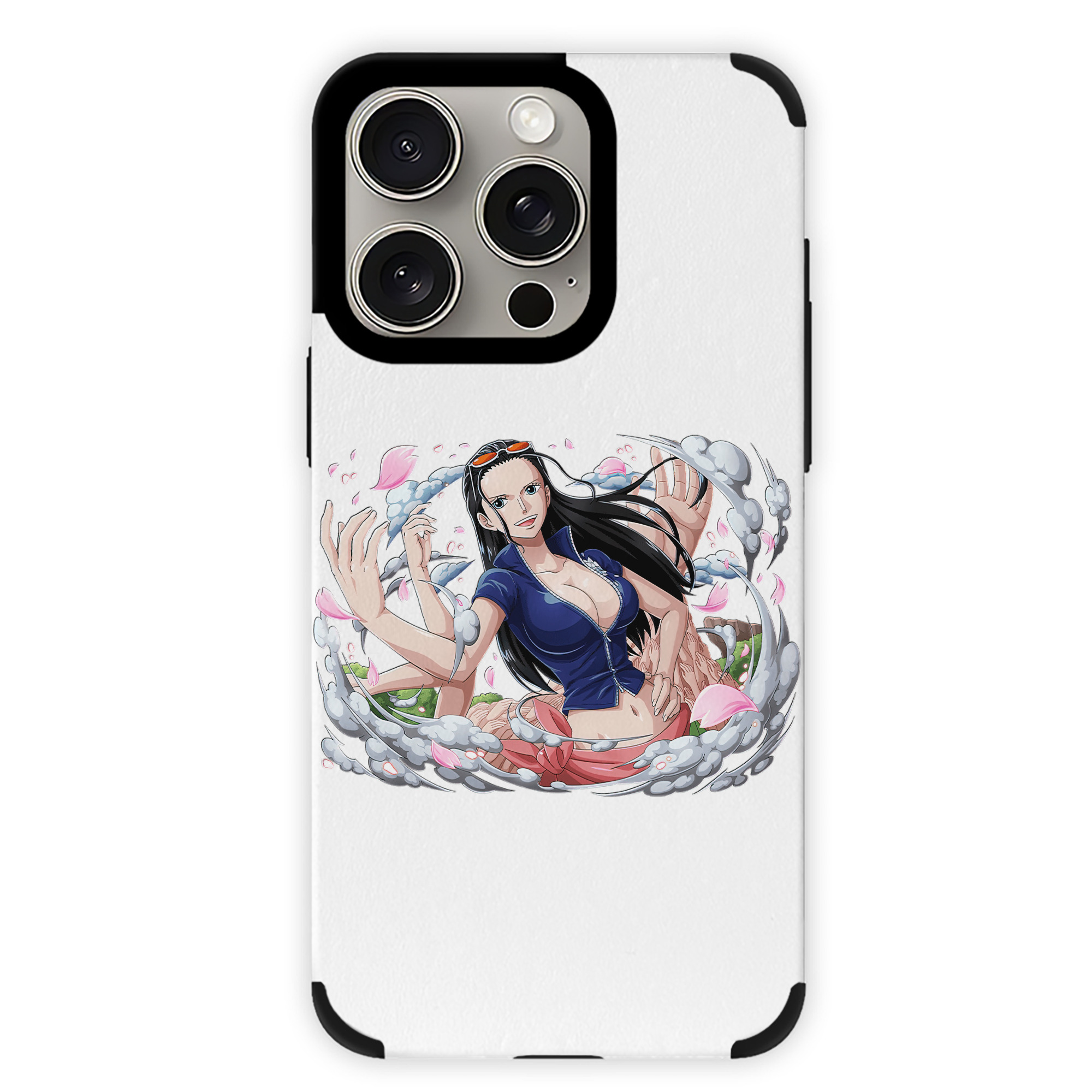 （画像用） ワンピース ニコ・ロビン ONE PIECE Nico Robin 【iPhone15ProMax対応】 PUレザー スマホケース 耐衝撃＆黄変防止
