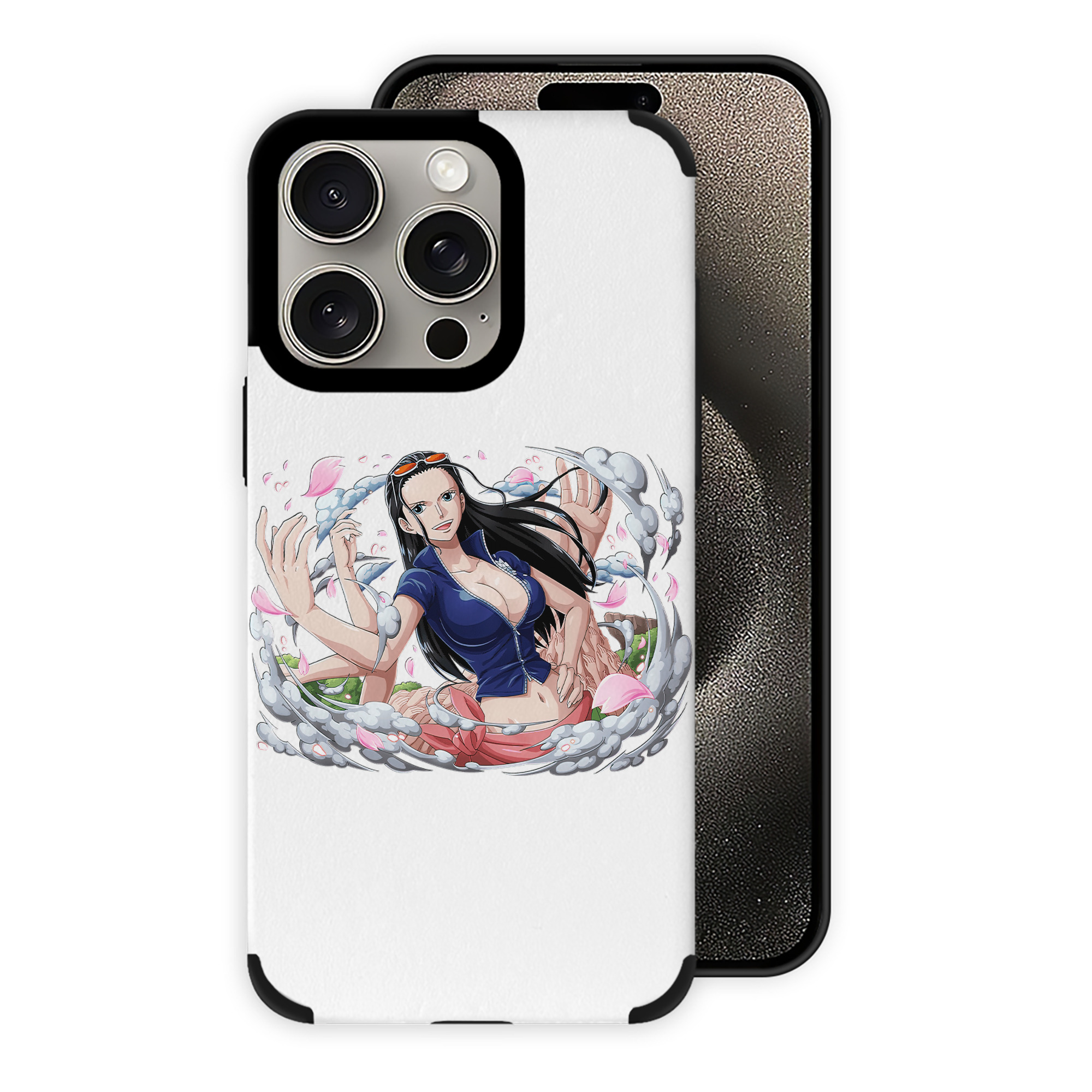 （画像用） ワンピース ニコ・ロビン ONE PIECE Nico Robin 【iPhone15ProMax対応】 PUレザー スマホケース 耐衝撃＆黄変防止