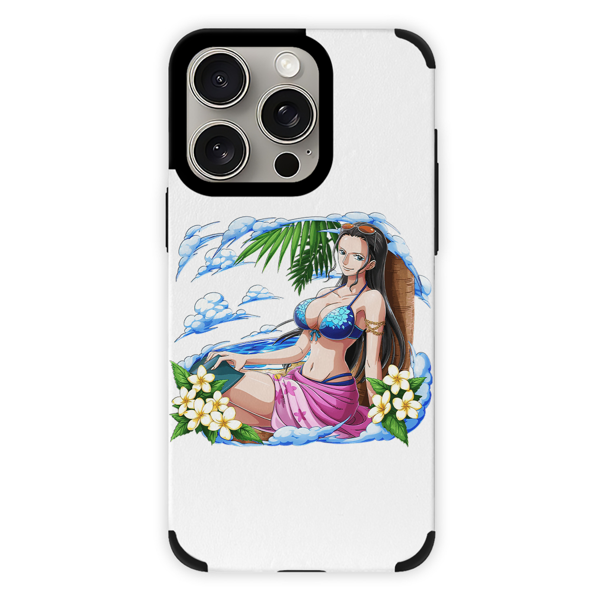（画像用） ワンピース ニコ・ロビン ONE PIECE Nico Robin 【iPhone15ProMax対応】 PUレザー スマホケース 耐衝撃＆黄変防止