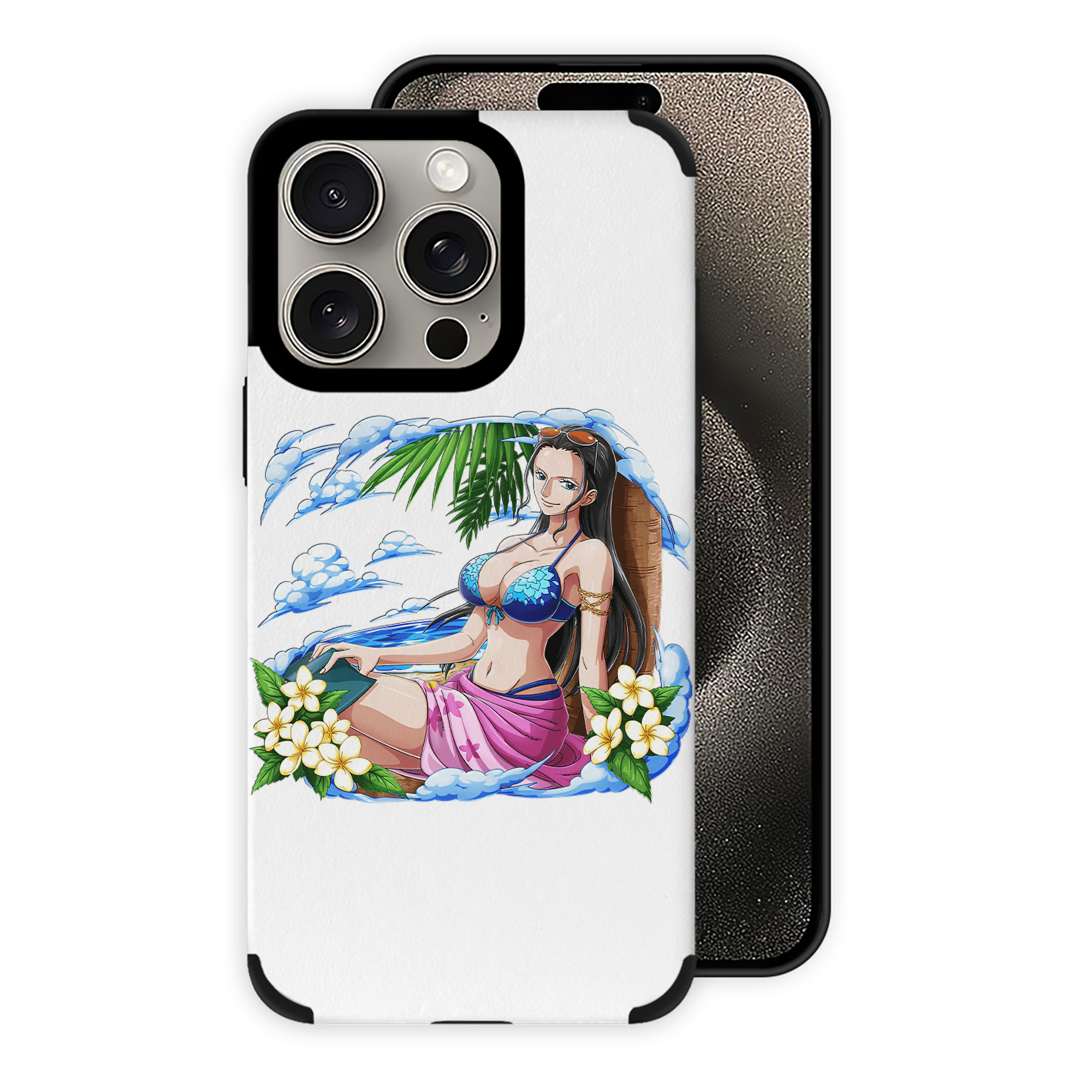 （画像用） ワンピース ニコ・ロビン ONE PIECE Nico Robin 【iPhone15ProMax対応】 PUレザー スマホケース 耐衝撃＆黄変防止