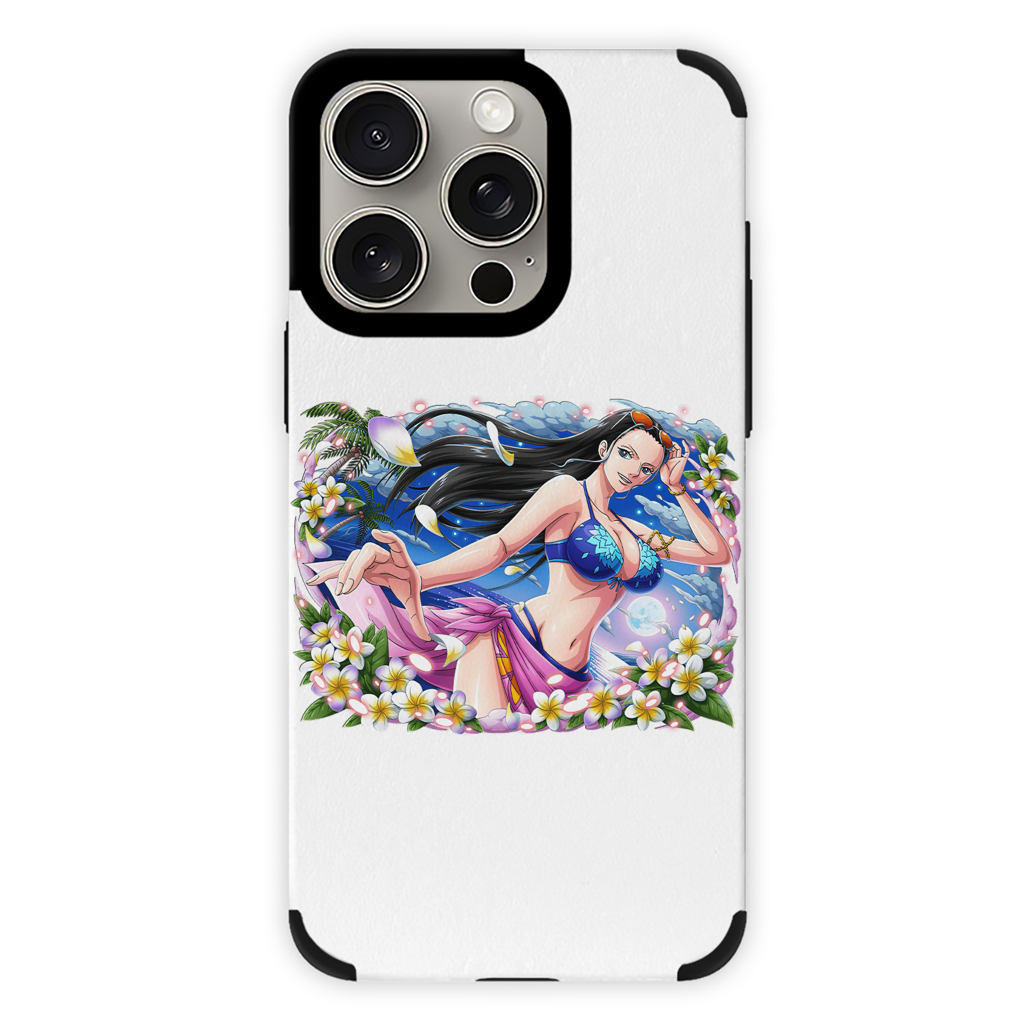 （画像用） ワンピース ニコ・ロビン ONE PIECE Nico Robin 【iPhone15ProMax対応】 PUレザー スマホケース 耐衝撃＆黄変防止
