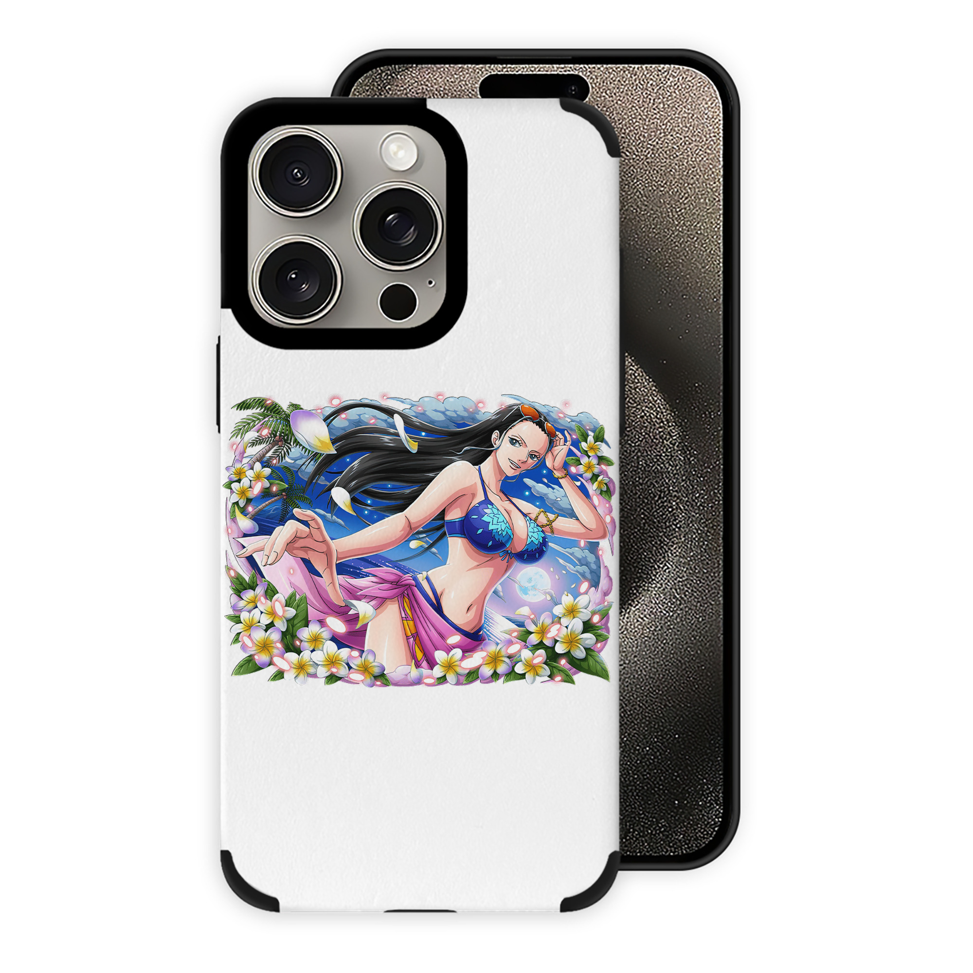（画像用） ワンピース ニコ・ロビン ONE PIECE Nico Robin 【iPhone15ProMax対応】 PUレザー スマホケース 耐衝撃＆黄変防止