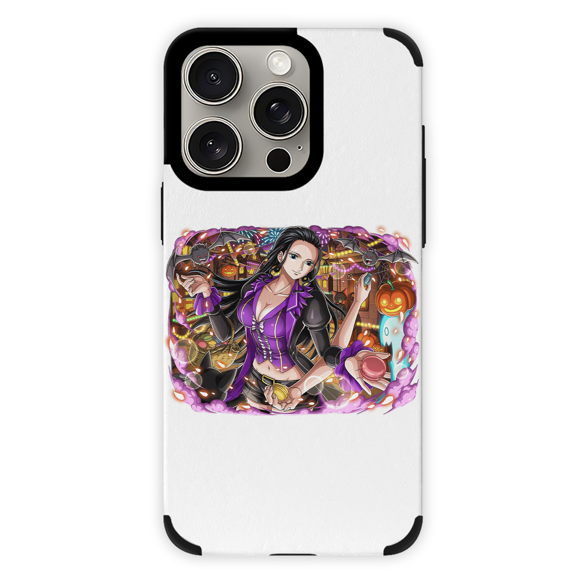 （画像用） ワンピース ニコ・ロビン ONE PIECE Nico Robin 【iPhone15ProMax対応】 PUレザー スマホケース 耐衝撃＆黄変防止