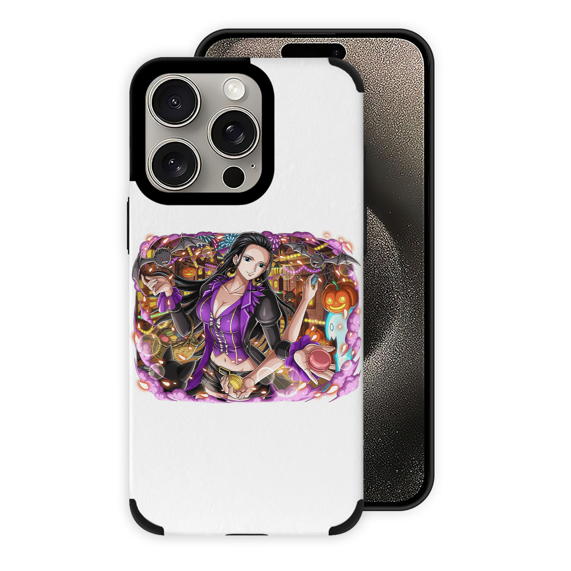 （画像用） ワンピース ニコ・ロビン ONE PIECE Nico Robin 【iPhone15ProMax対応】 PUレザー スマホケース 耐衝撃＆黄変防止
