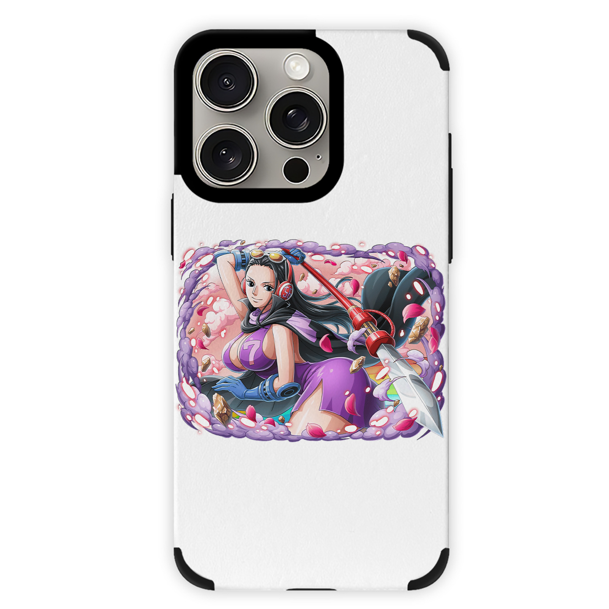 （画像用） ワンピース ニコ・ロビン ONE PIECE Nico Robin 【iPhone15ProMax対応】 PUレザー スマホケース 耐衝撃＆黄変防止
