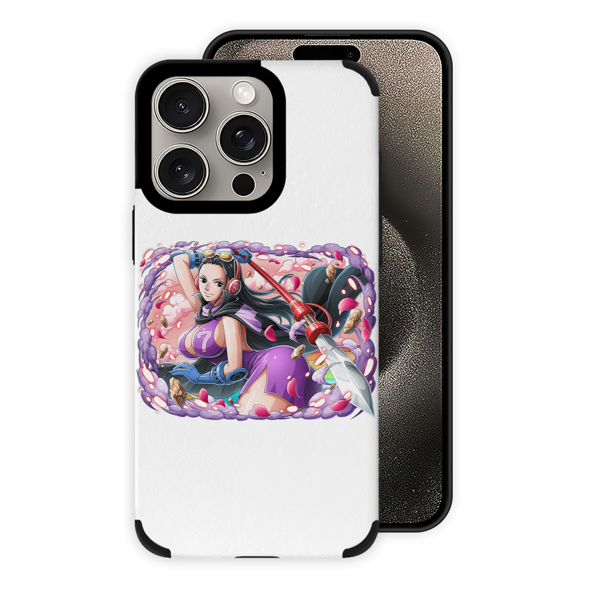 （画像用） ワンピース ニコ・ロビン ONE PIECE Nico Robin 【iPhone15ProMax対応】 PUレザー スマホケース 耐衝撃＆黄変防止